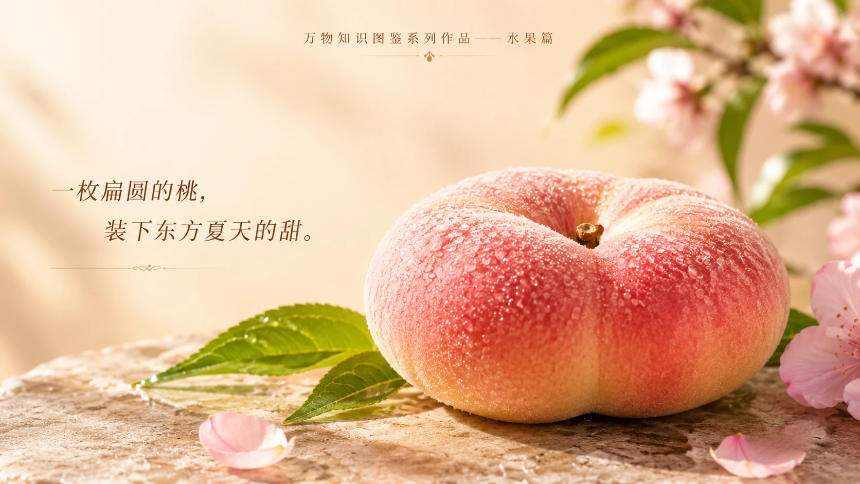 万物知识图鉴系列作品PPT——蟠桃【4K】 - 预览图9