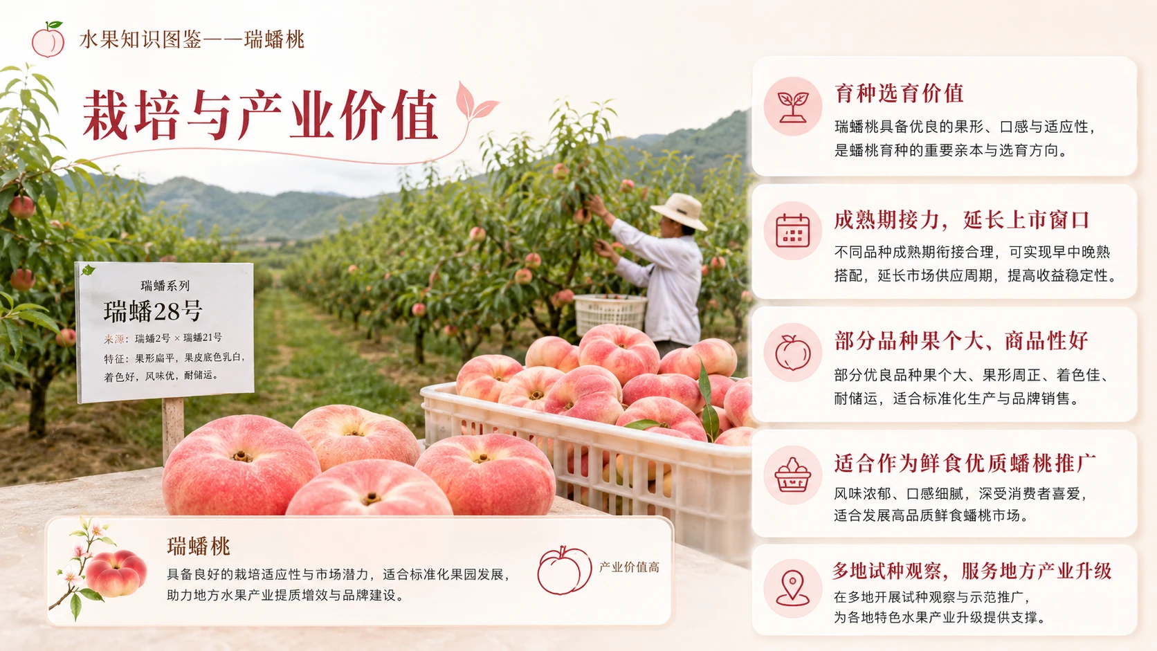 万物知识图鉴系列作品PPT——瑞蟠桃【4K】 - 预览图7