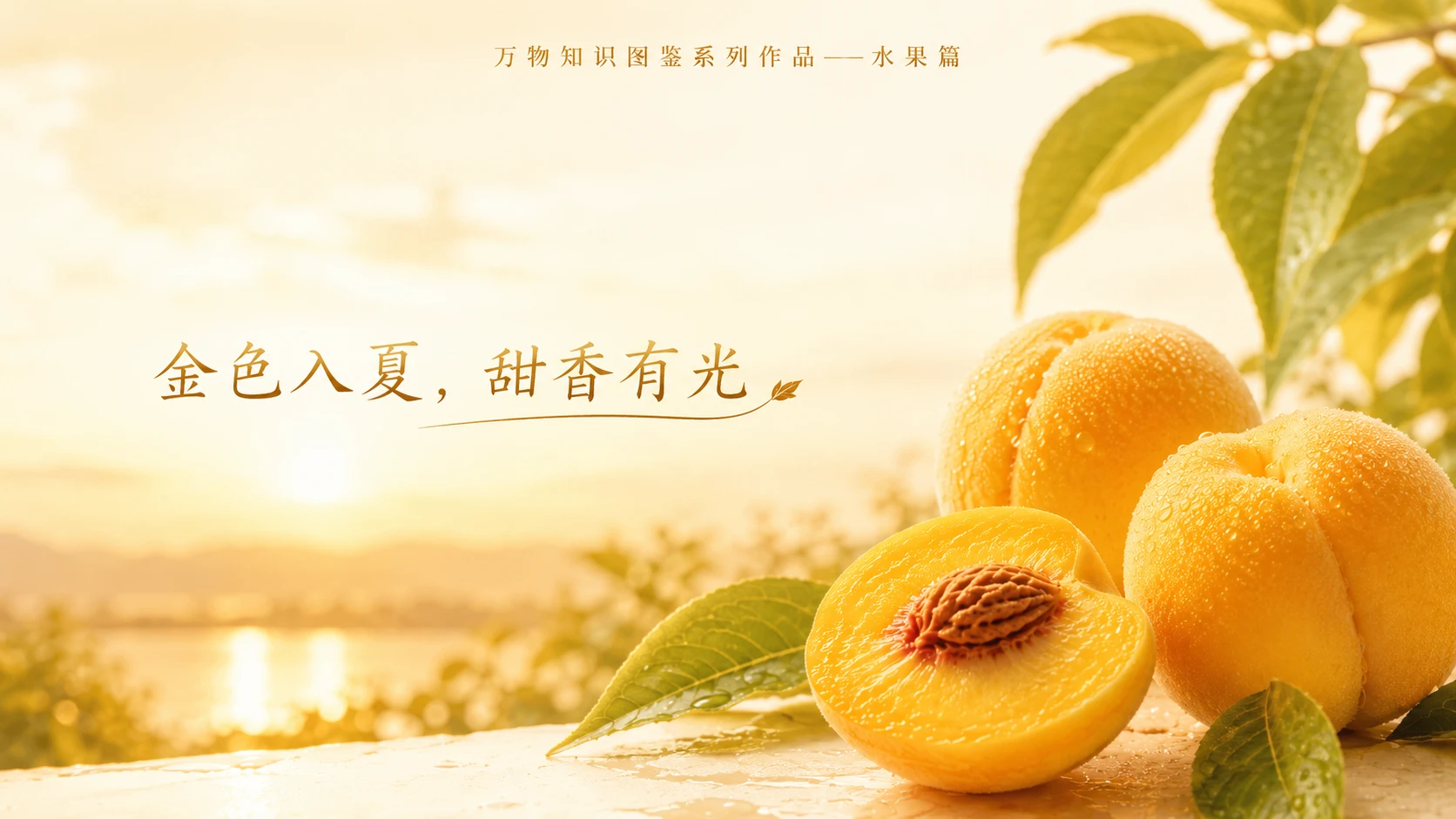万物知识图鉴系列作品PPT——金童桃【4K】 - 预览图9