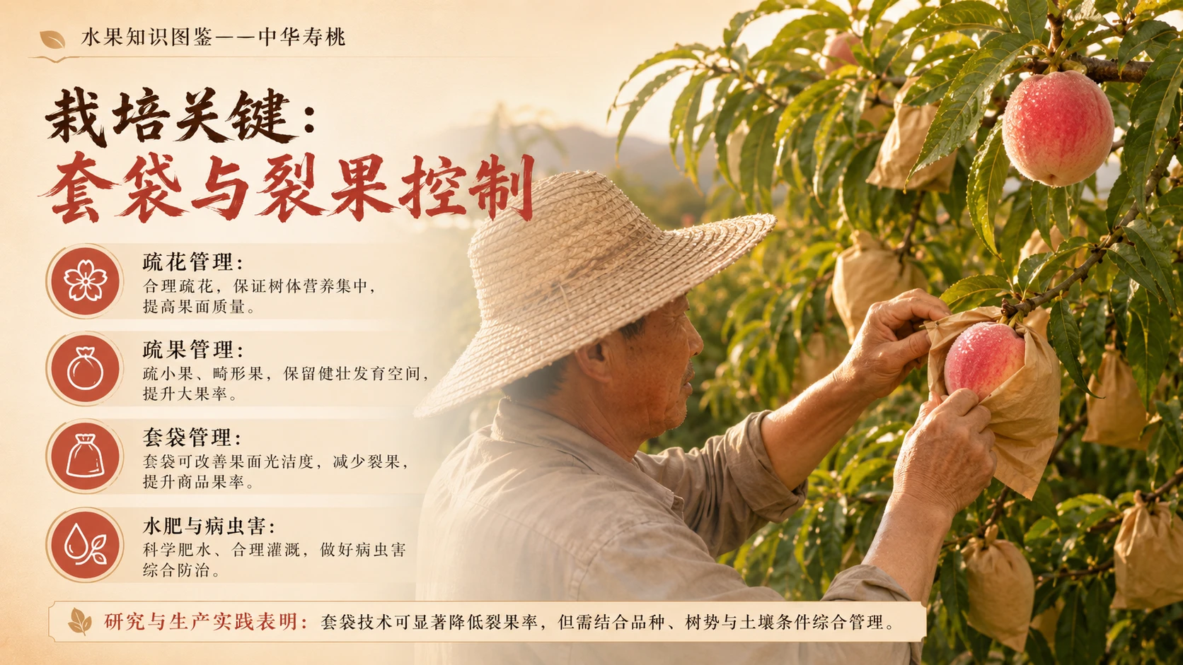 万物知识图鉴系列作品PPT——中华寿桃【4K】 - 预览图5