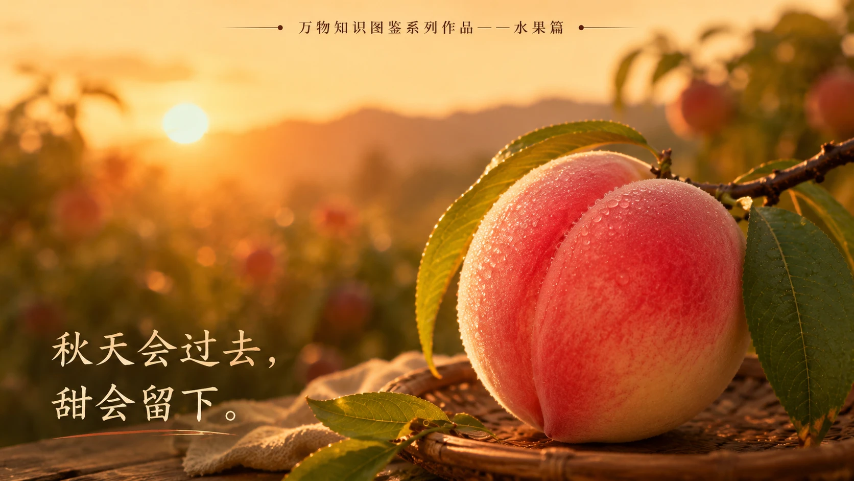 万物知识图鉴系列作品PPT——中华寿桃【4K】 - 预览图9