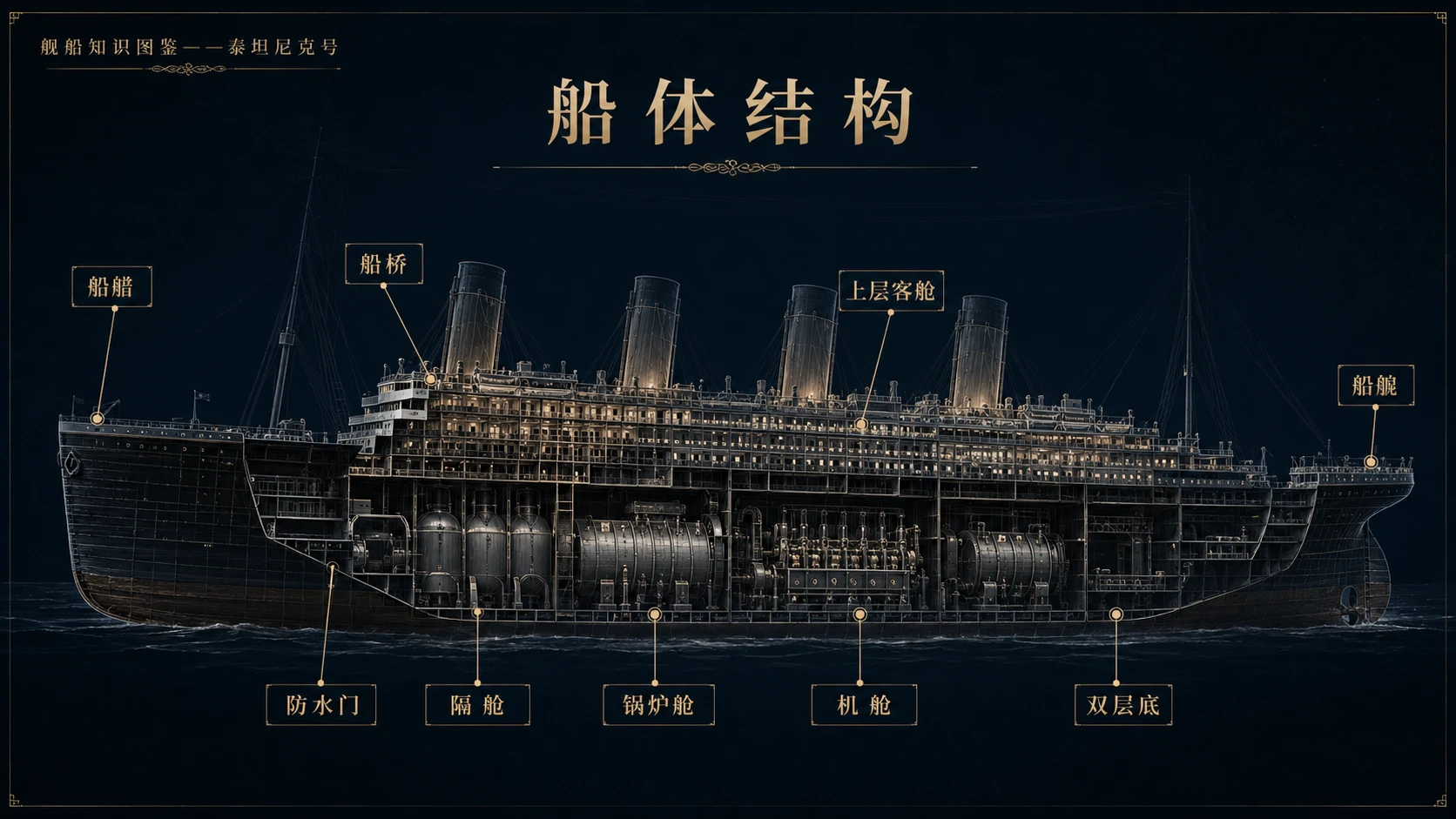万物知识图鉴系列作品PPT——泰坦尼克号【4K】 - 预览图3