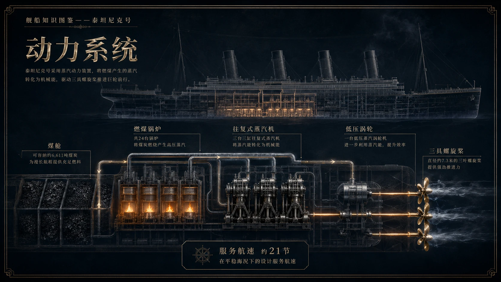 万物知识图鉴系列作品PPT——泰坦尼克号【4K】 - 预览图4