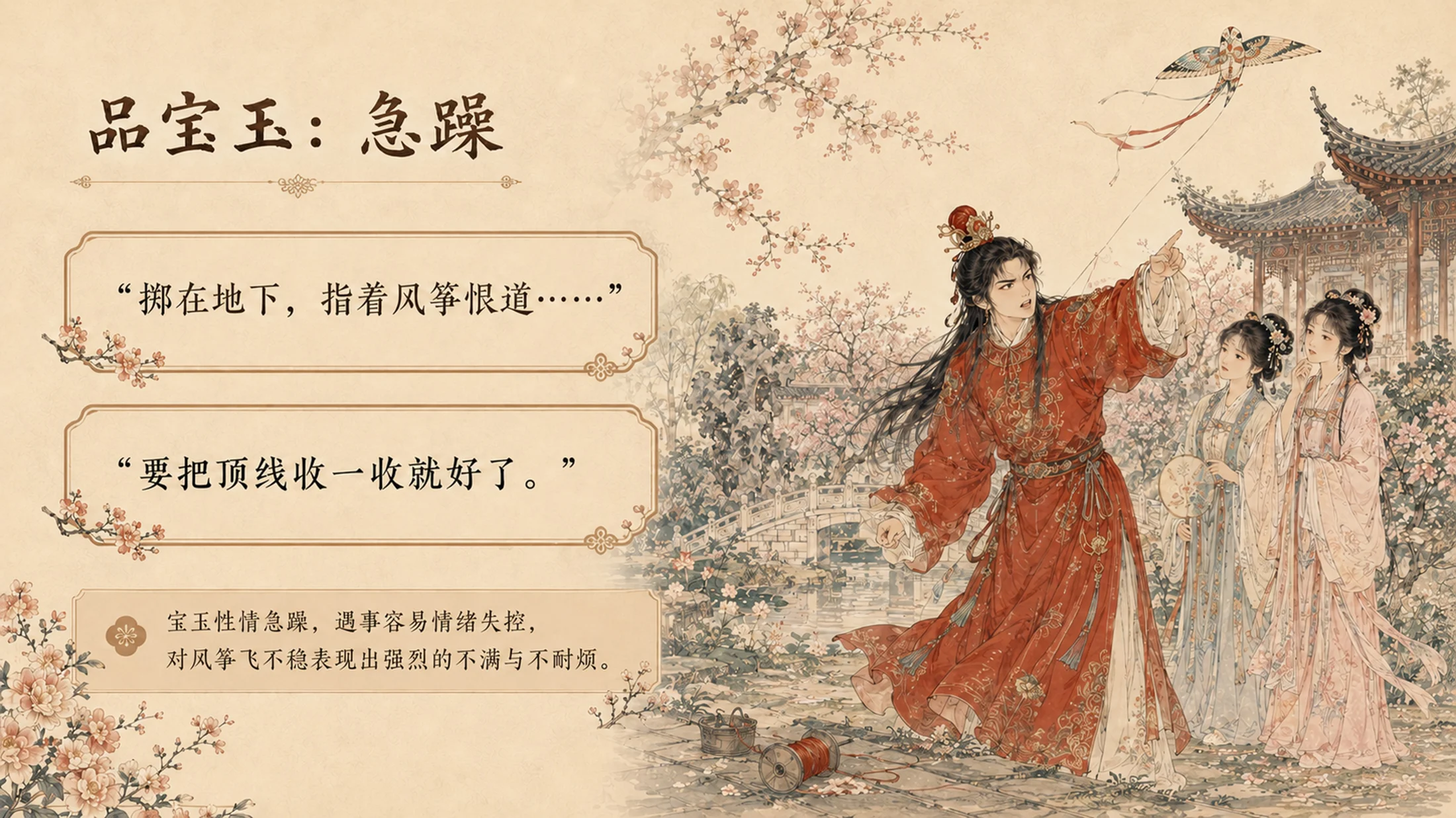 部编版小学语文《红楼春趣》PPT课件｜国风插画公开课模板 - 预览图11
