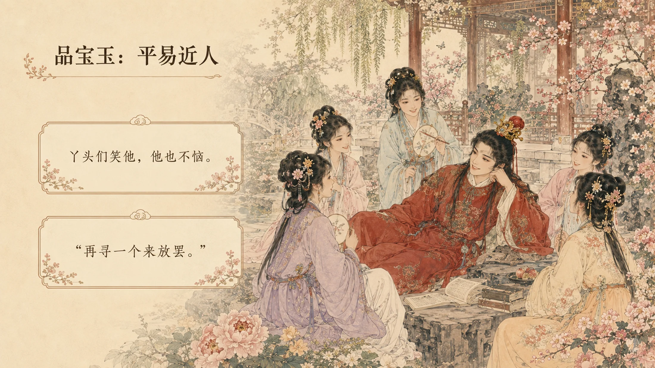 部编版小学语文《红楼春趣》PPT课件｜国风插画公开课模板 - 预览图12