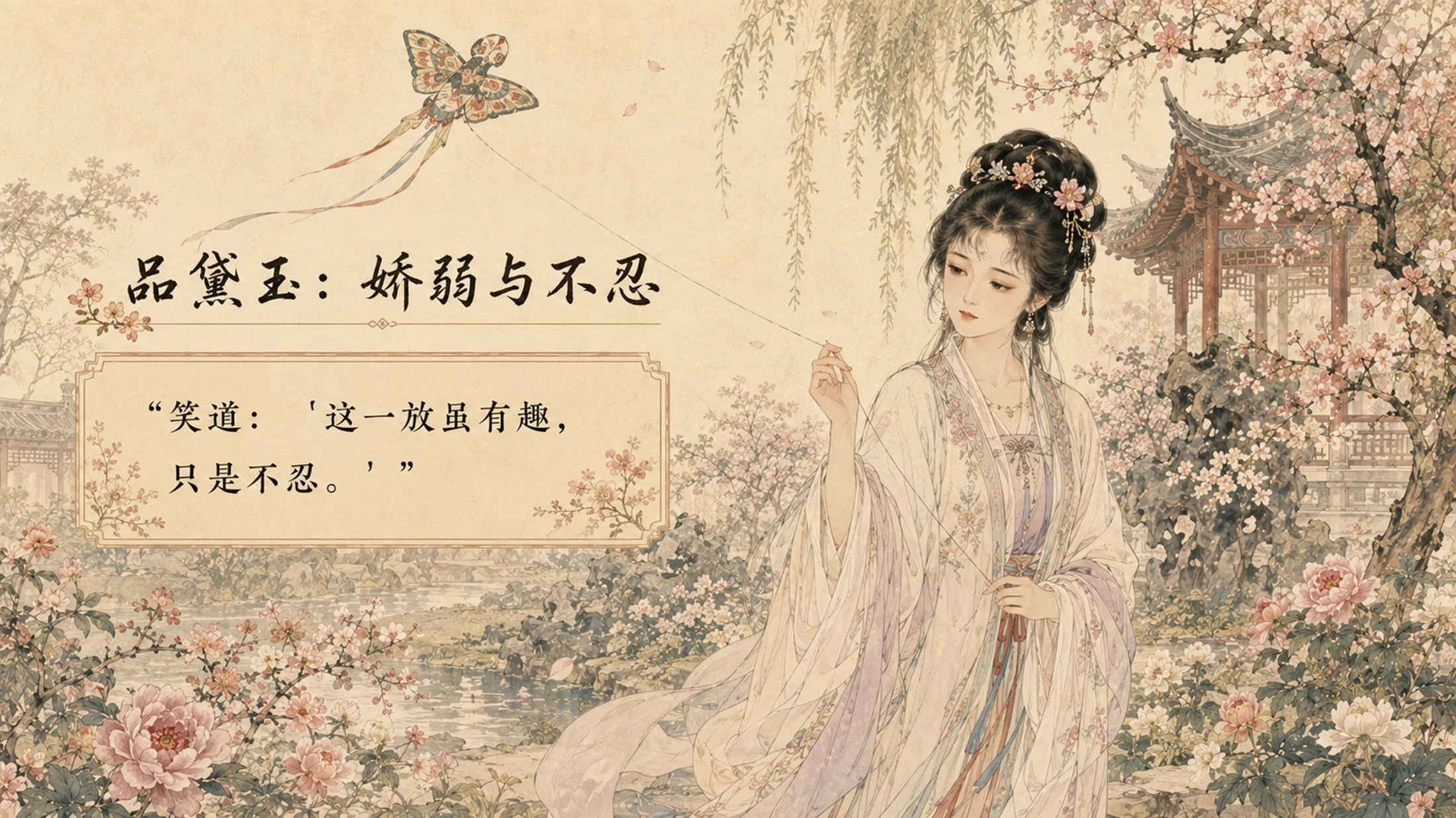 部编版小学语文《红楼春趣》PPT课件｜国风插画公开课模板 - 预览图13