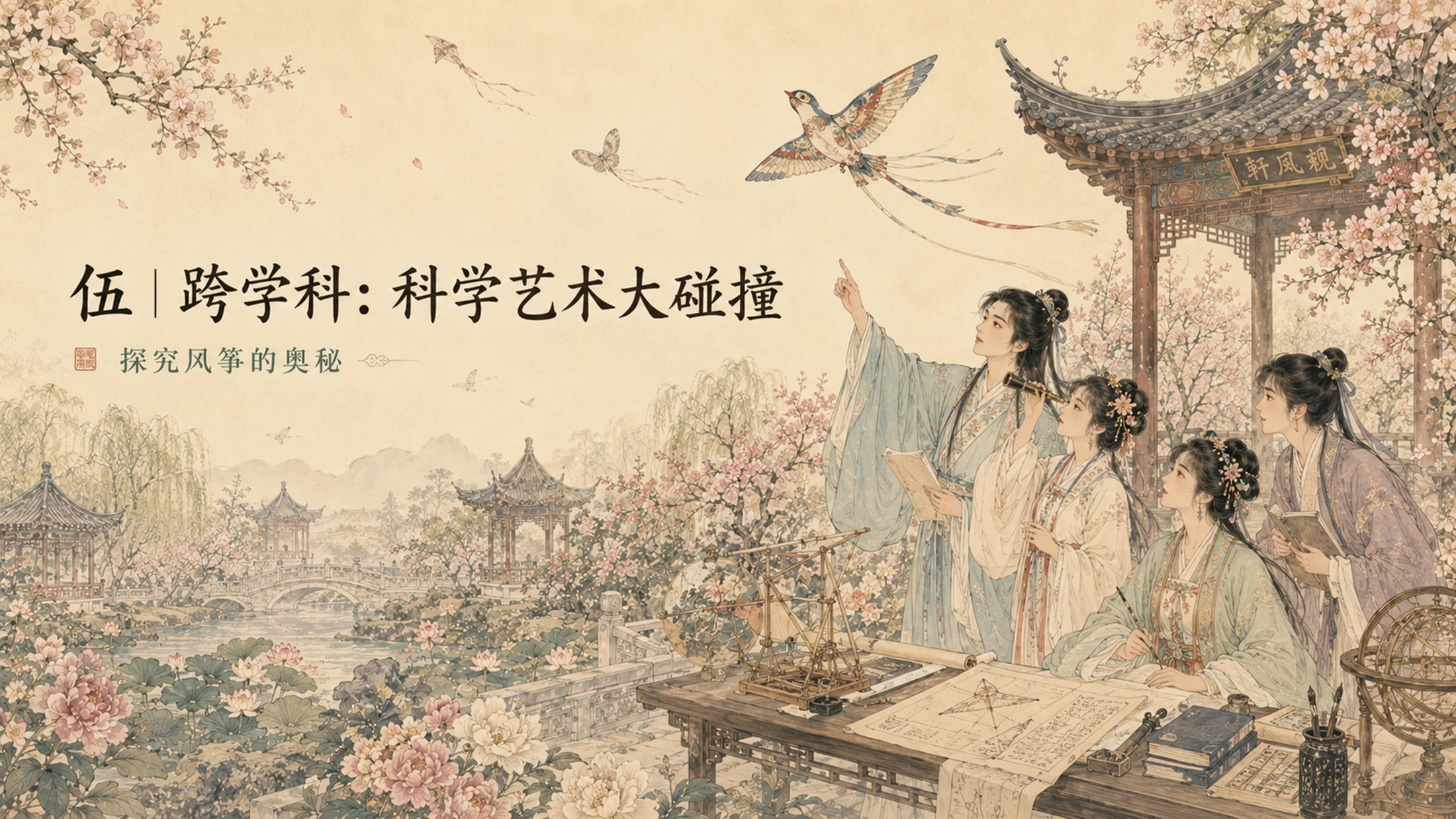 部编版小学语文《红楼春趣》PPT课件｜国风插画公开课模板 - 预览图18