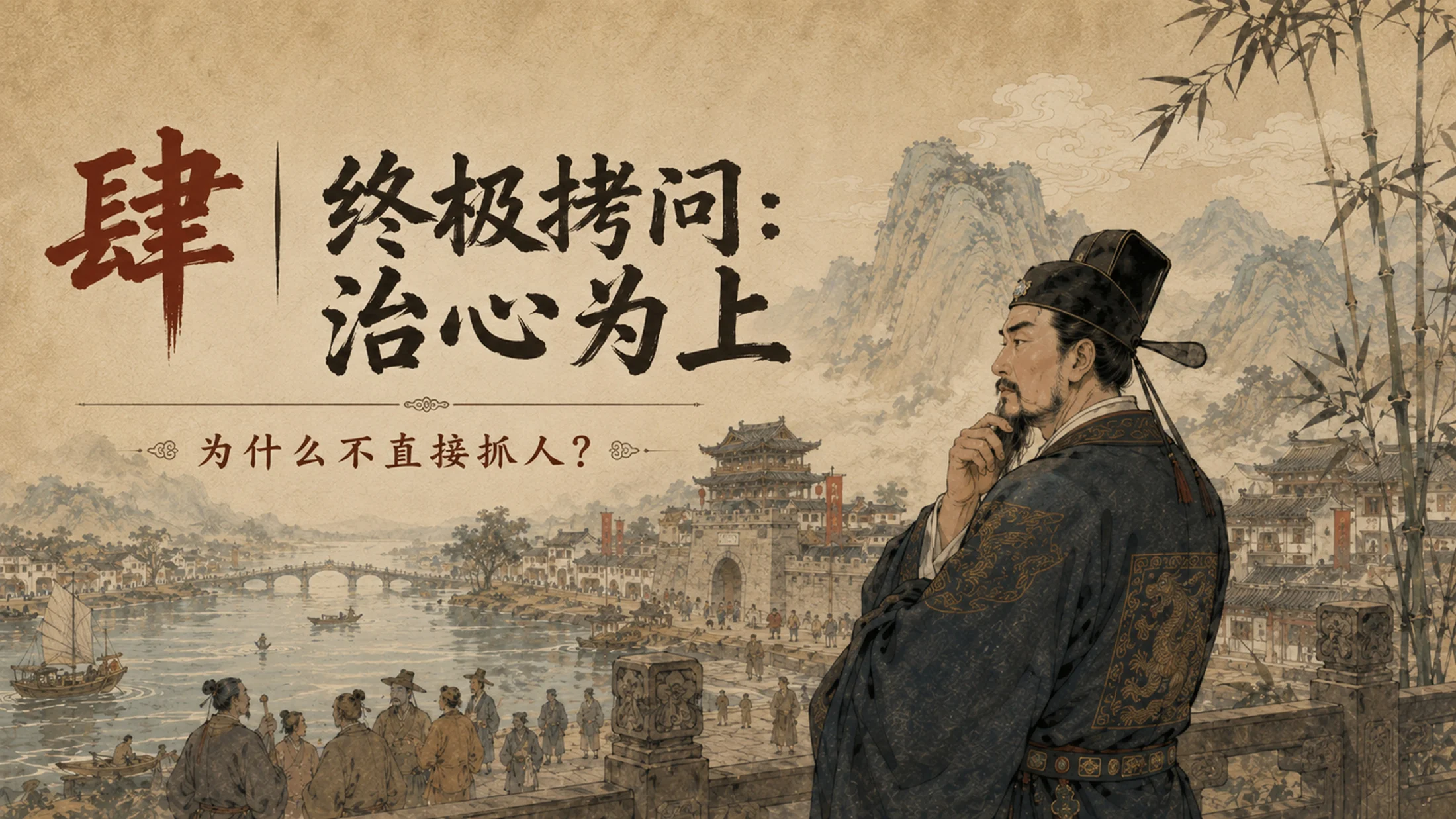 部编版小学语文《西门豹治邺》PPT课件｜国风插画-古代治水历史故事公开课模板 - 预览图14