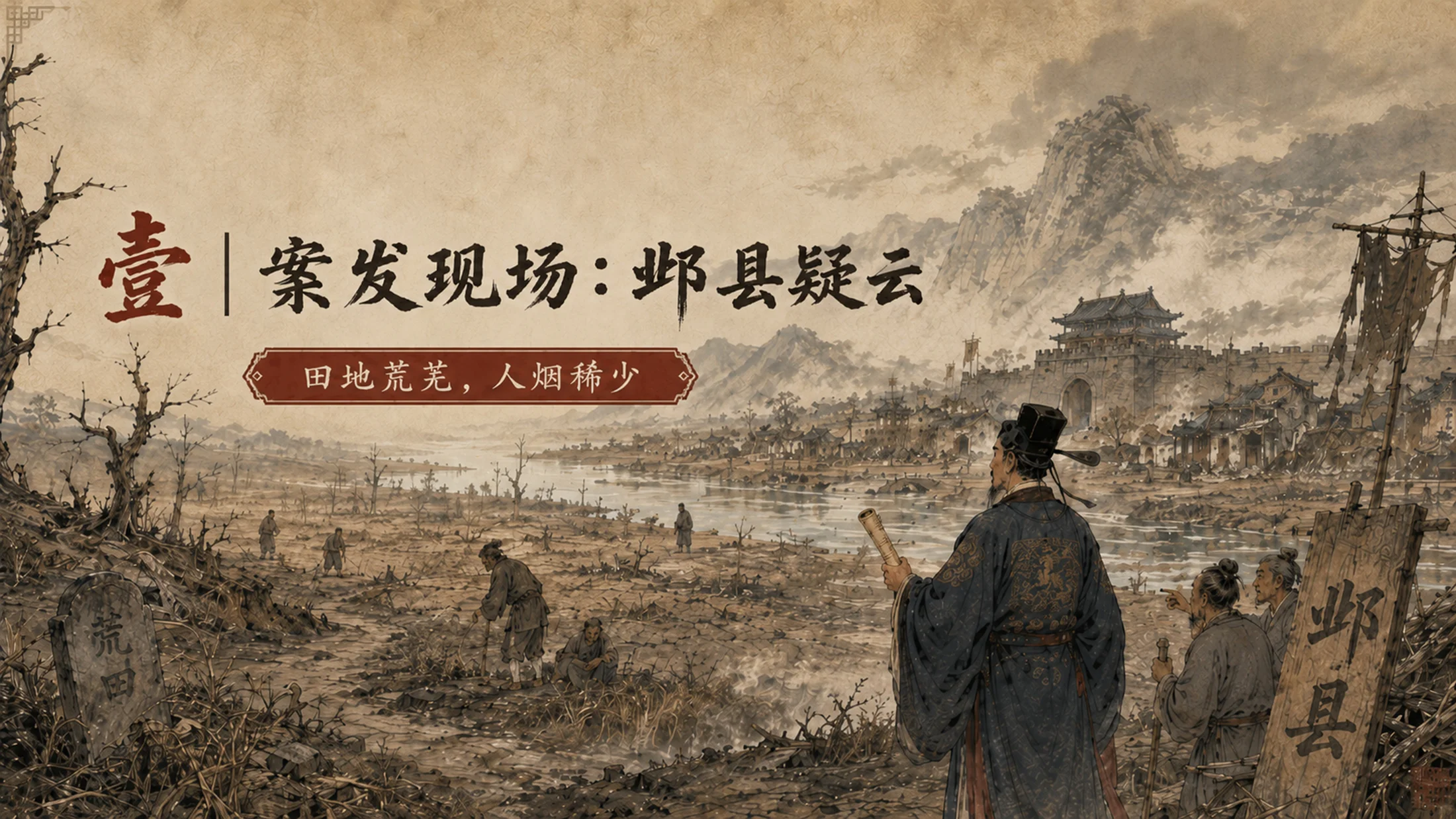 部编版小学语文《西门豹治邺》PPT课件｜国风插画-古代治水历史故事公开课模板 - 预览图2