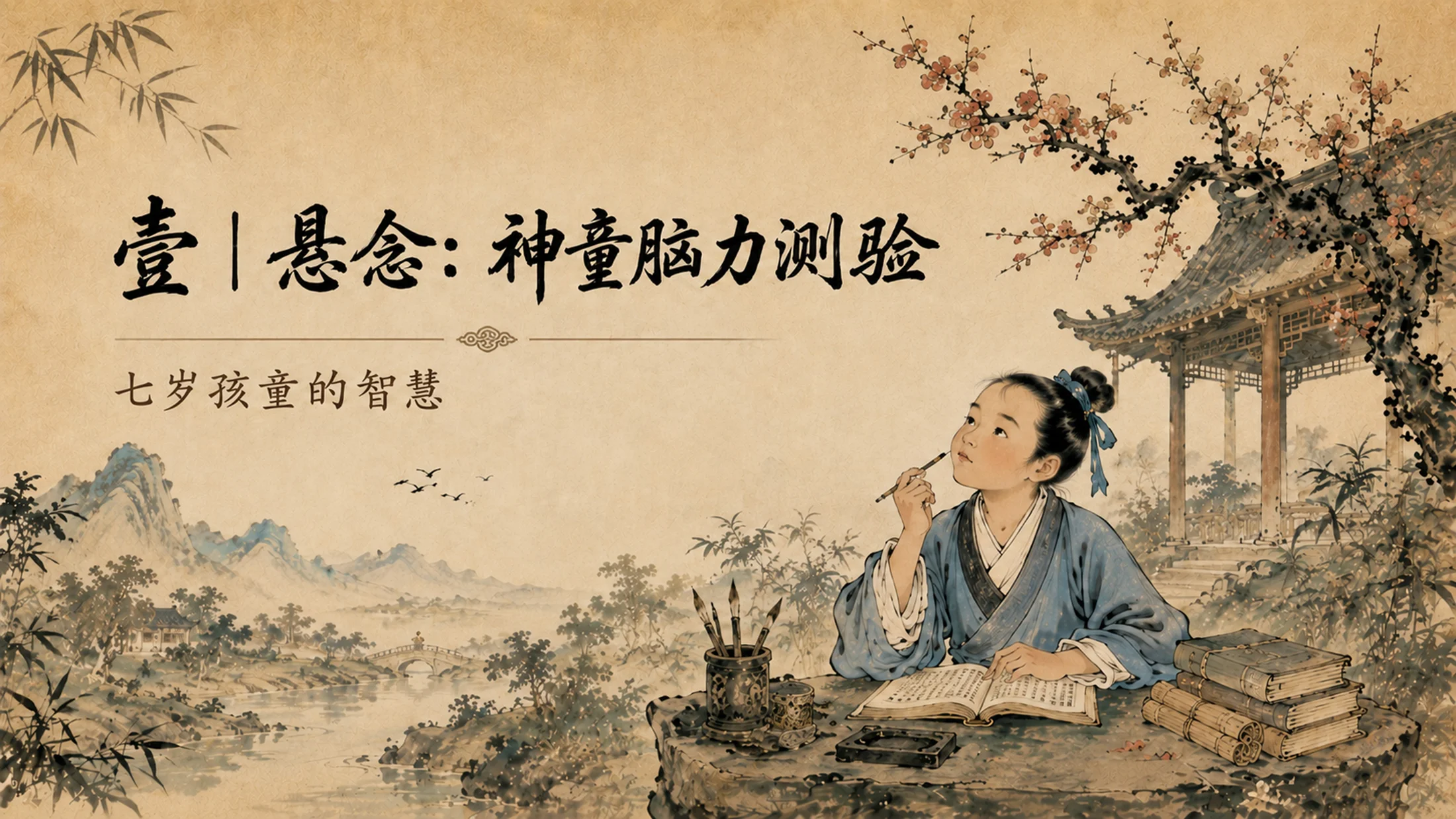 部编版小学语文《王戎不取道旁李》PPT课件｜国风插画文言文公开课模板 - 预览图2