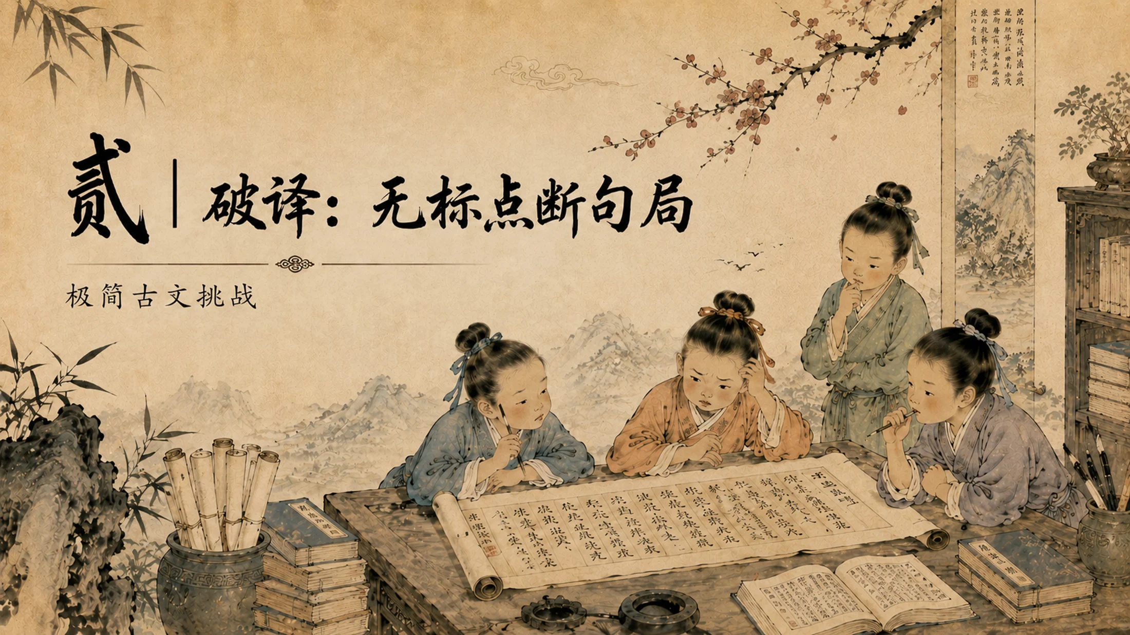 部编版小学语文《王戎不取道旁李》PPT课件｜国风插画文言文公开课模板 - 预览图4