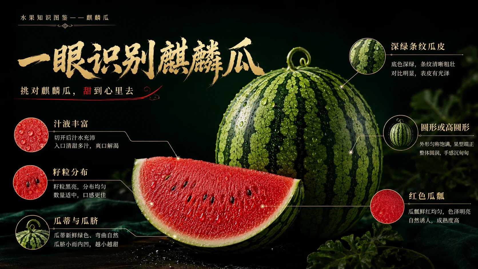 万物知识图鉴系列作品PPT——麒麟瓜【4k】 - 预览图1
