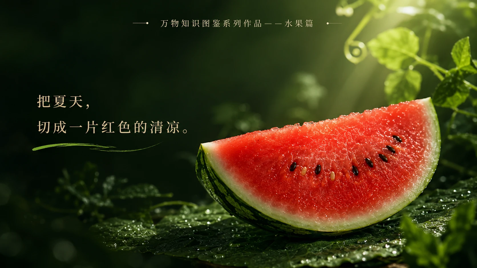万物知识图鉴系列作品PPT——新红宝西瓜【4K】 - 预览图4