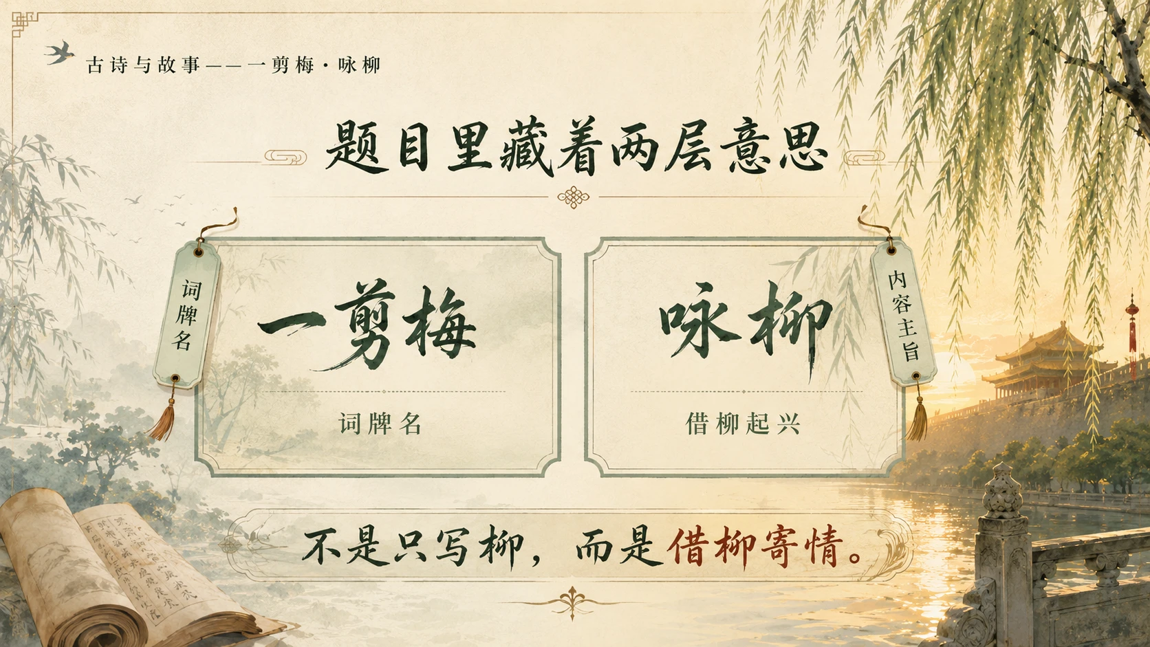 古诗与故事系列作品——一剪梅咏柳【2K】 - 预览图7