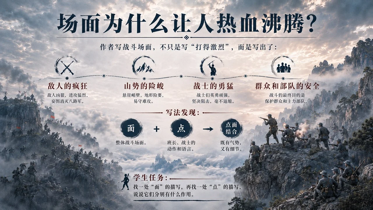 小学六年级语文：狼牙山五壮士PPT课件 - 预览图11
