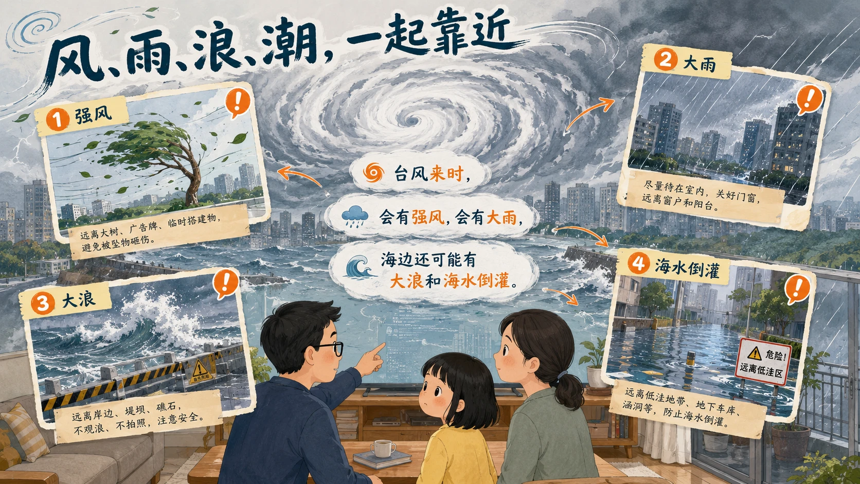 台风篇｜极端天气避险记PPT - 预览图1