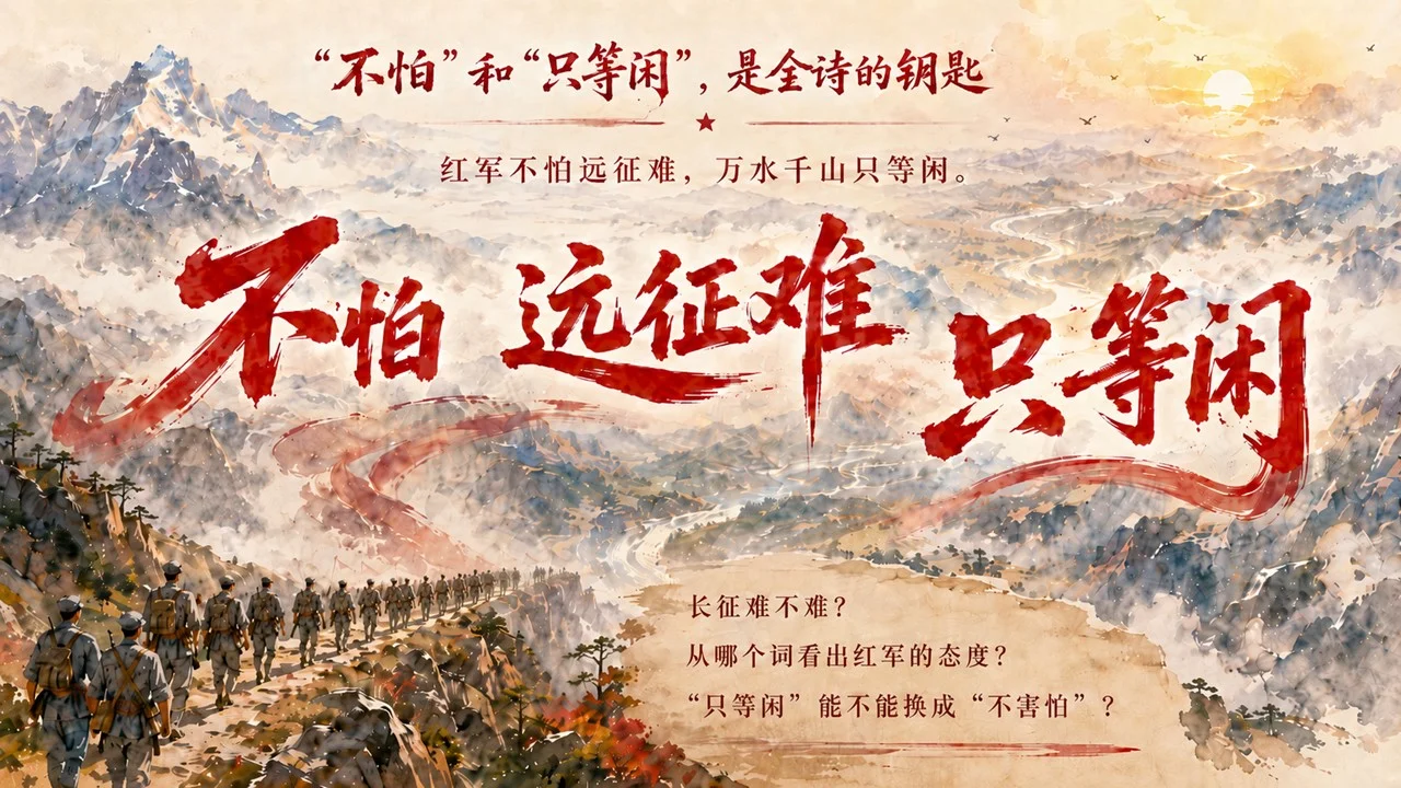 小学六年级语文：七律·长征PPT课件 - 预览图4