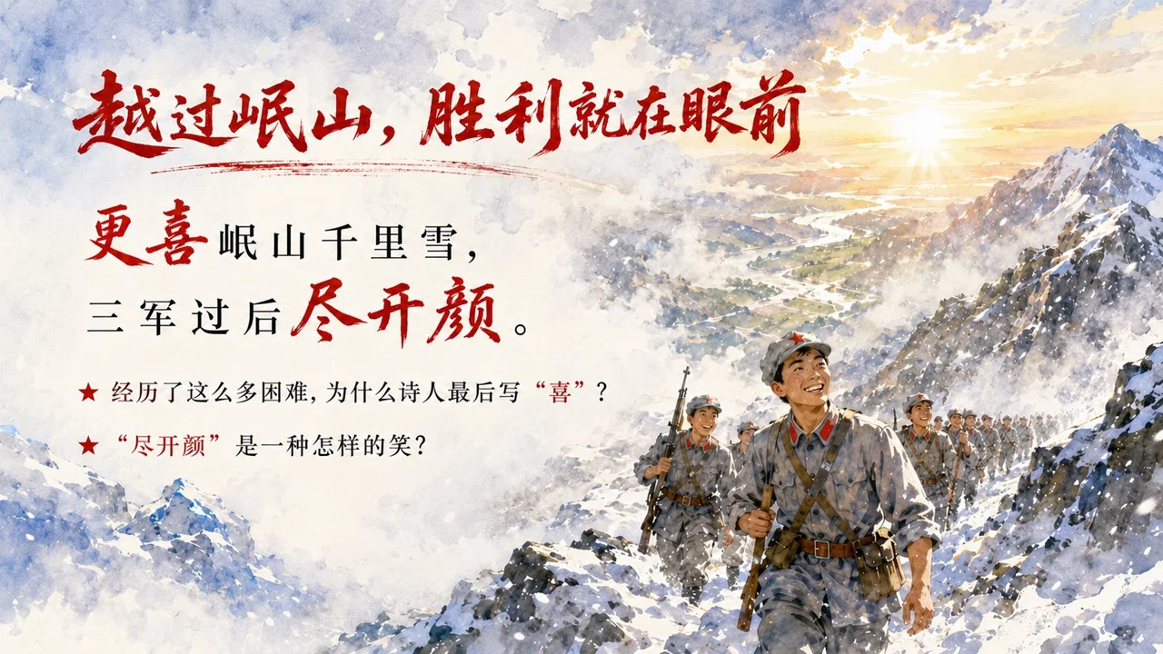 小学六年级语文：七律·长征PPT课件 - 预览图7