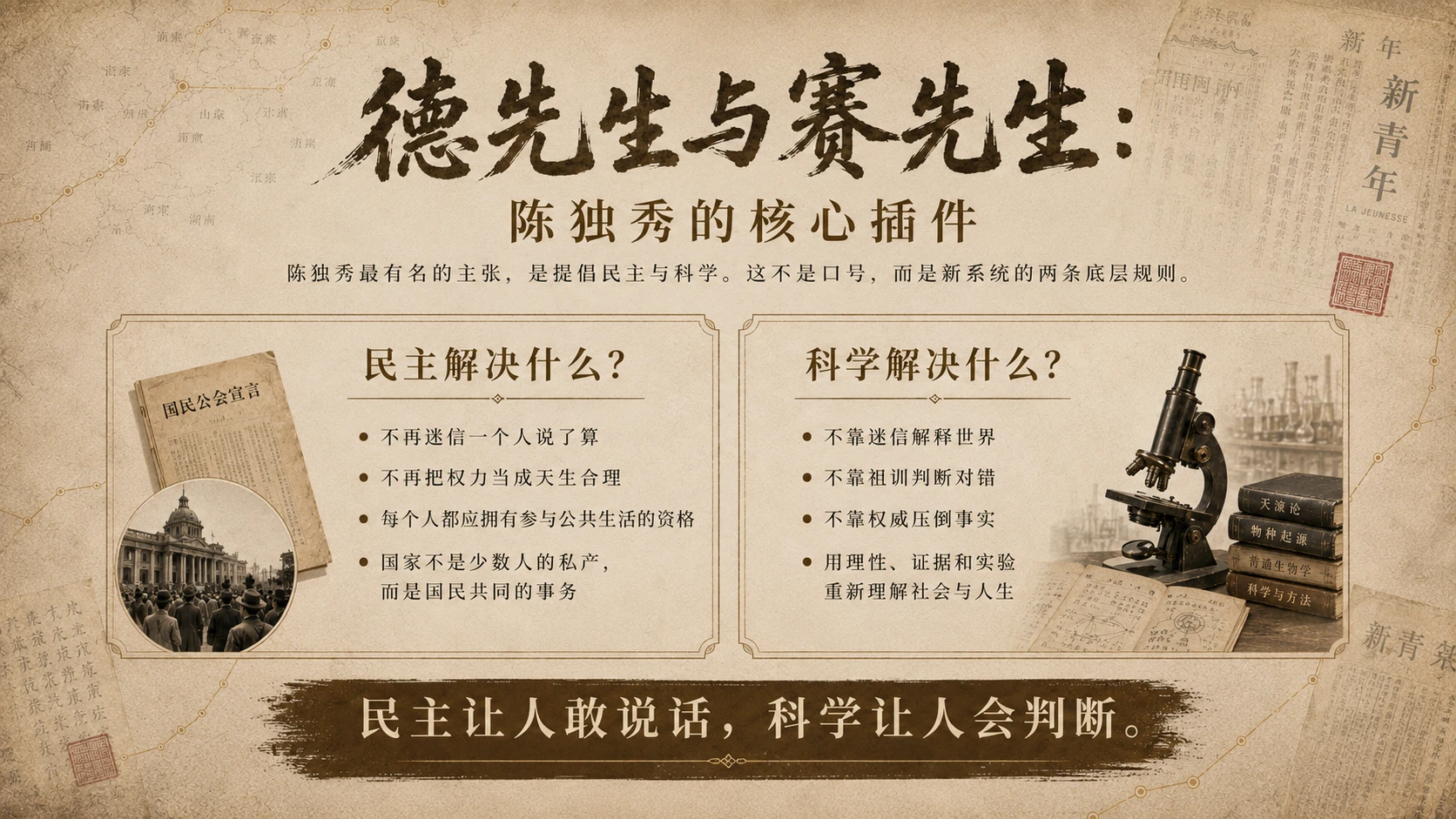 陈独秀人物志—新文化运动系列PPT - 预览图4