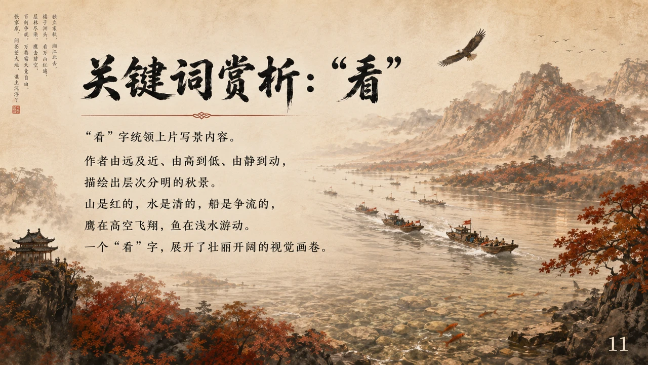 统编版高中语文《沁园春·长沙》教学课件 - 预览图2