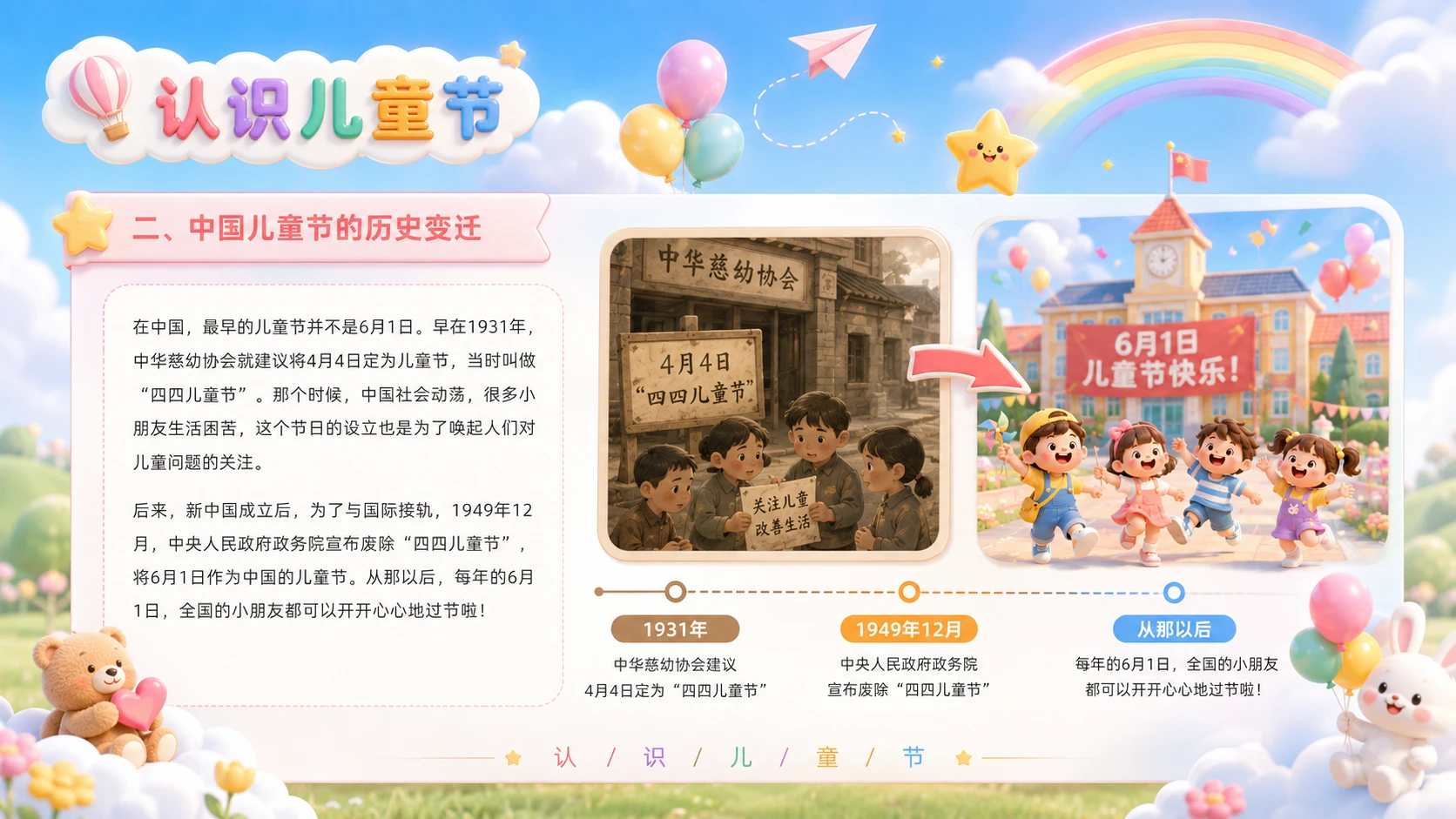 六一儿童节-童心飞扬快乐成长 - 预览图4