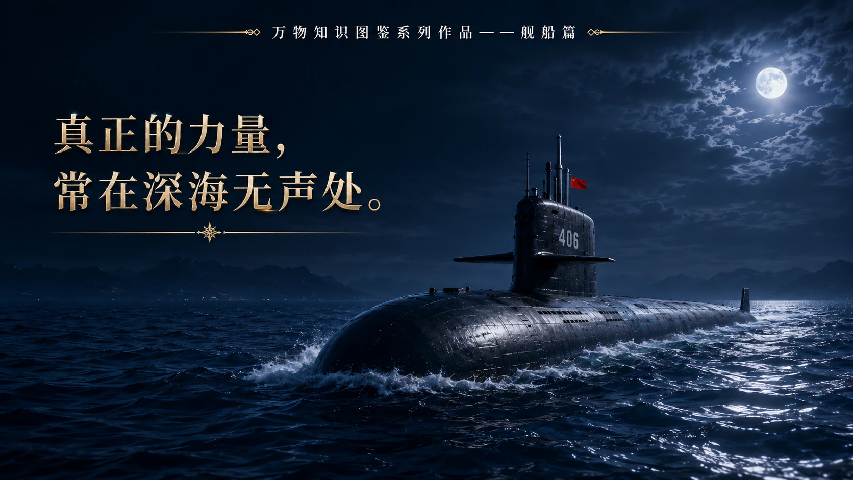 万物知识图鉴系列作品PPT——长征六号核潜艇【4K】 - 预览图4