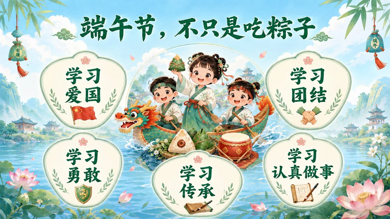 低龄小朋友的端午节PPT传统节日课件 - 预览图12