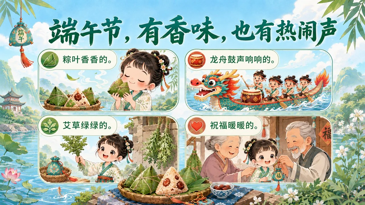 低龄小朋友的端午节PPT传统节日课件 - 预览图2