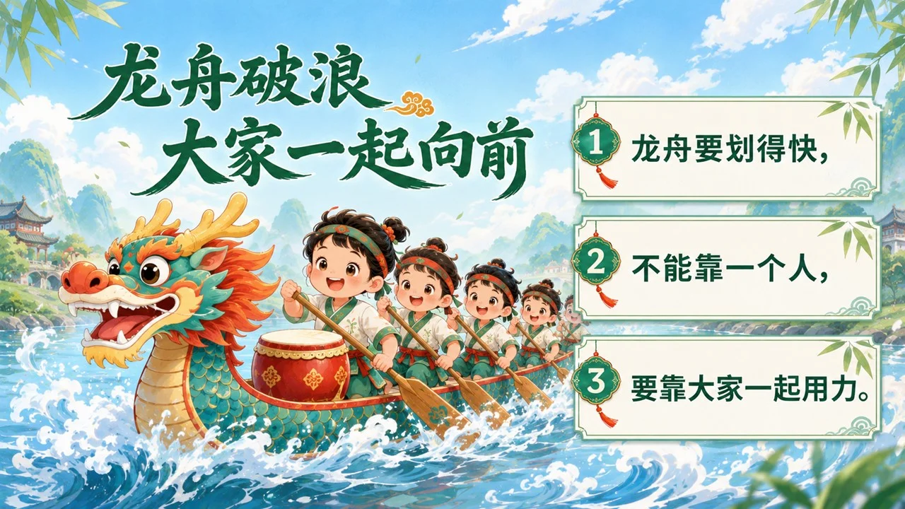 低龄小朋友的端午节PPT传统节日课件 - 预览图5