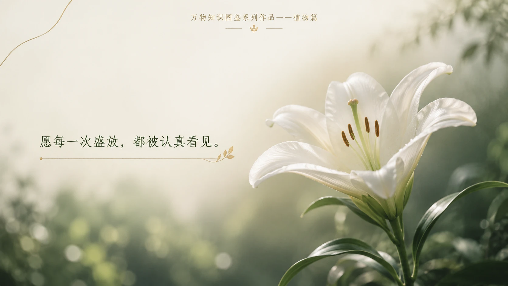 万物知识图鉴系列作品PPT——百合【4K】 - 预览图4