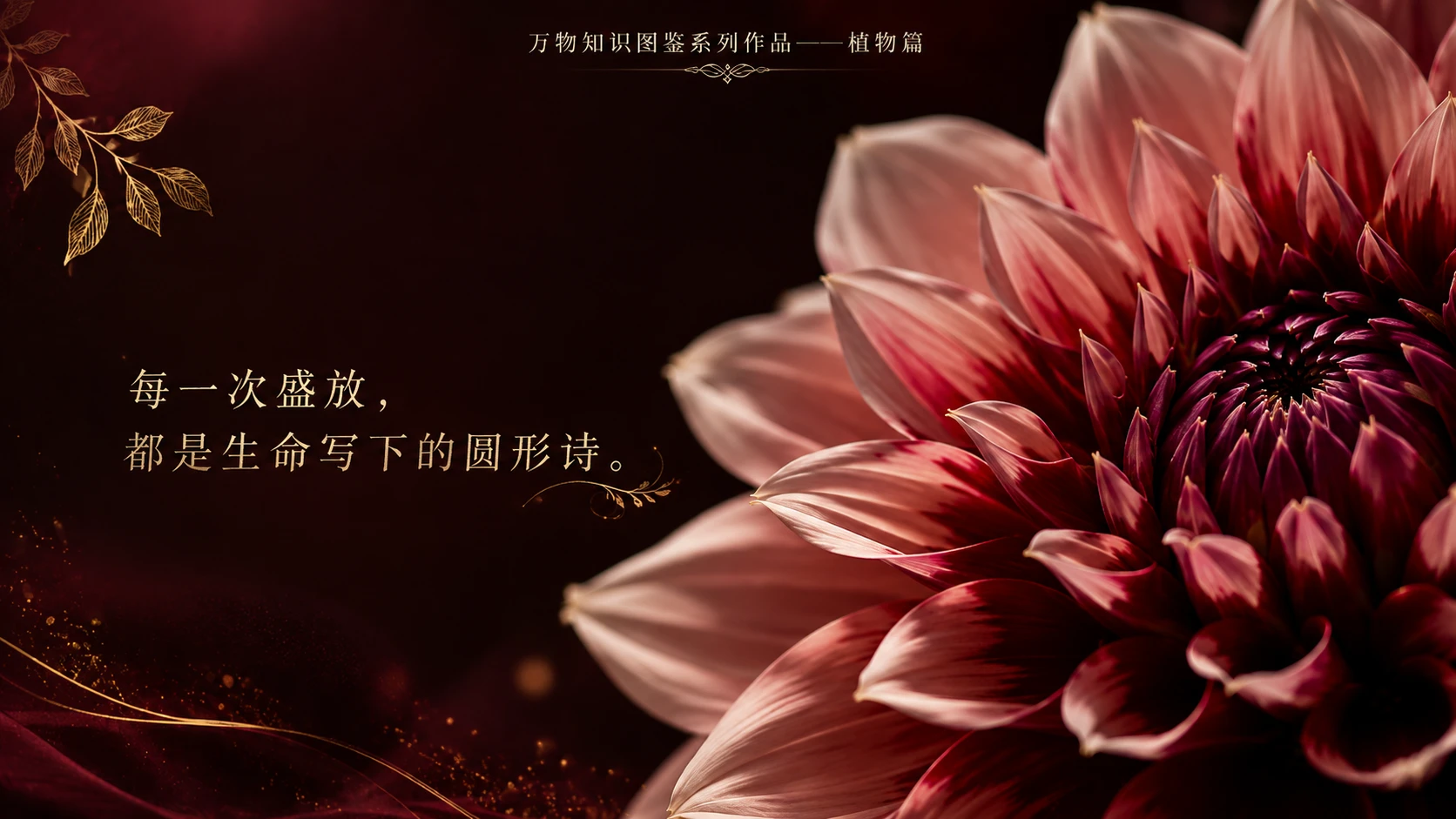 万物知识图鉴系列作品PPT——大丽花【4K】 - 预览图4