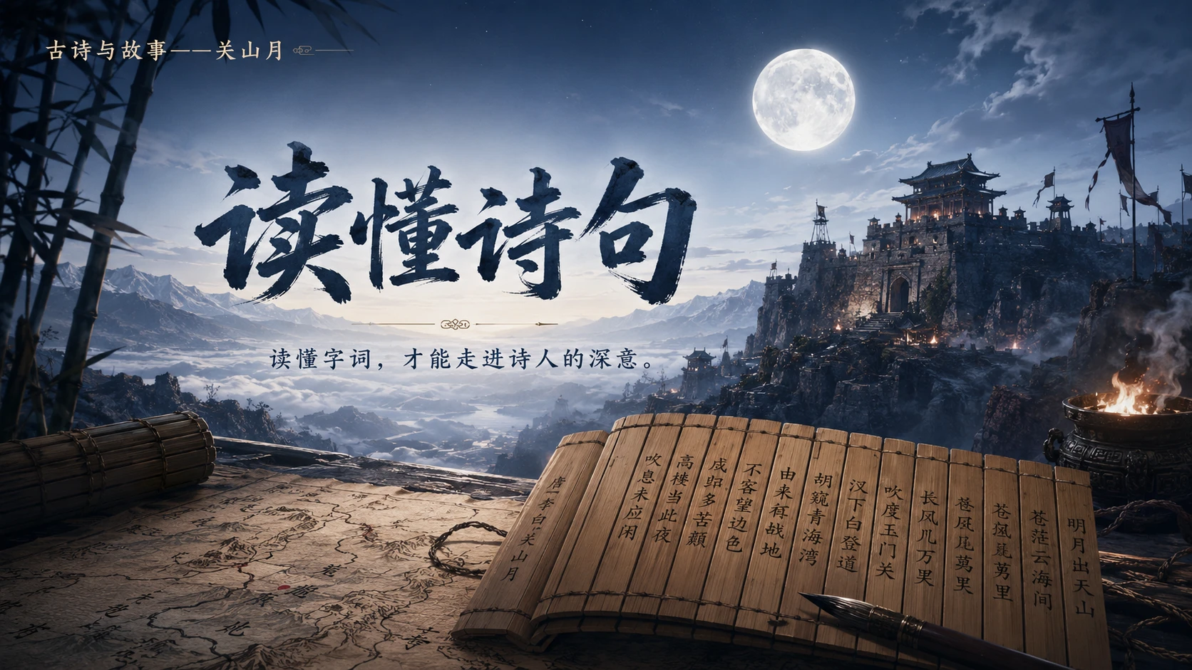 古诗与故事系列作品PPT——关山月【2K】 - 预览图15