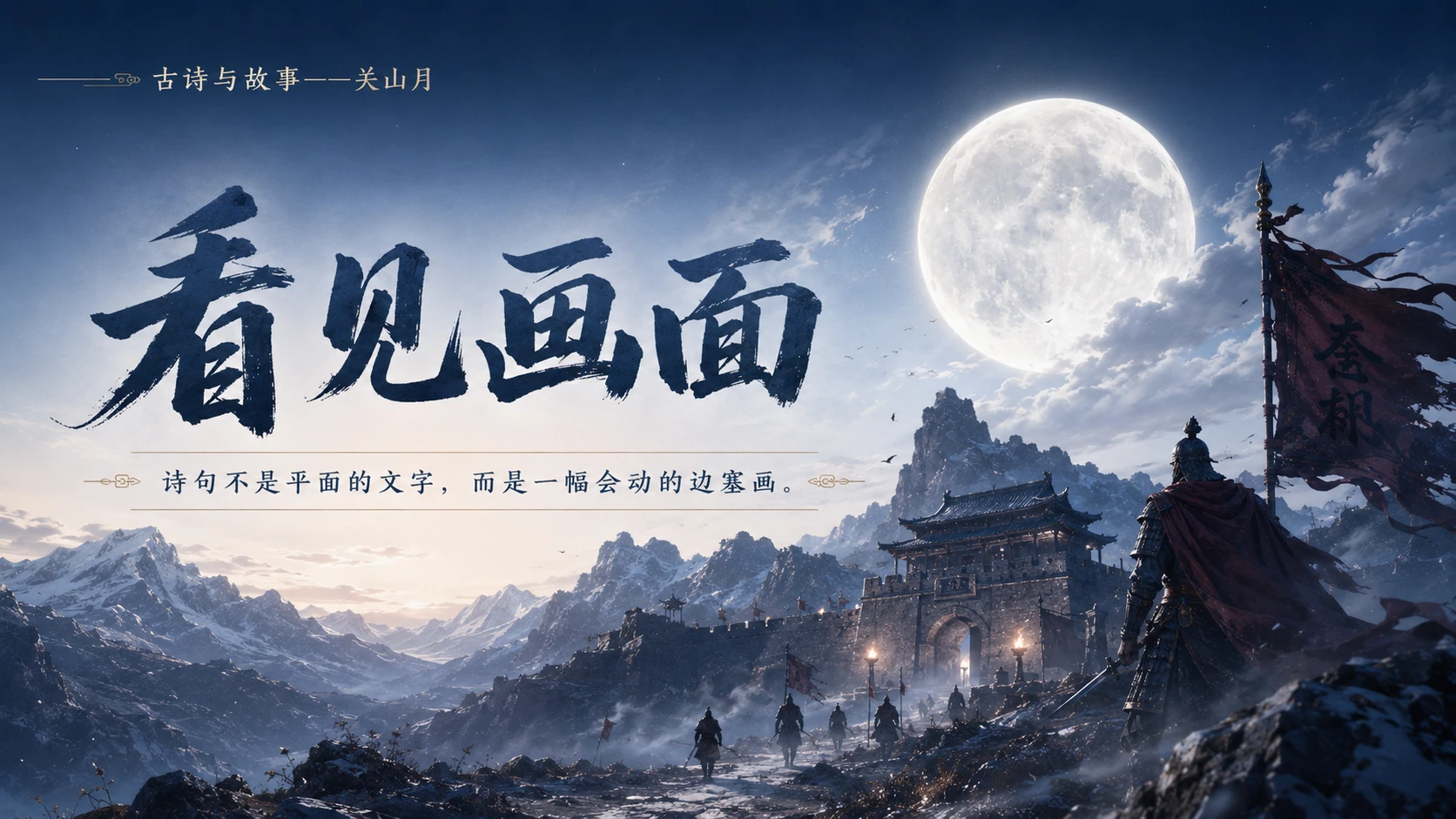古诗与故事系列作品PPT——关山月【2K】 - 预览图19