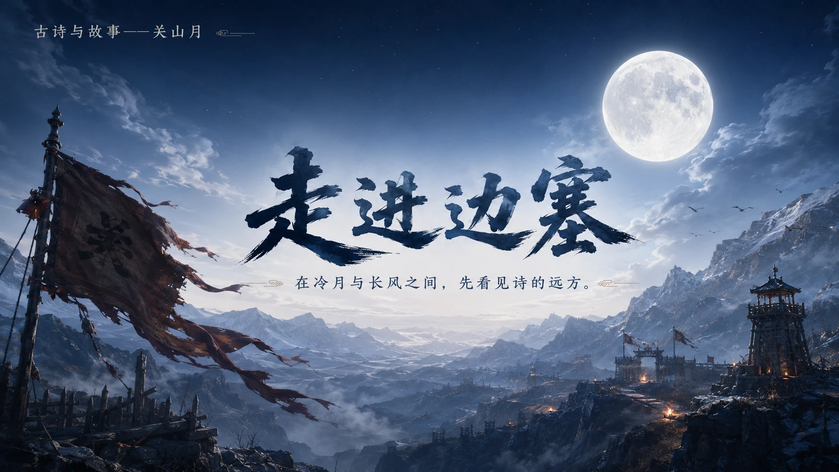 古诗与故事系列作品PPT——关山月【2K】 - 预览图8