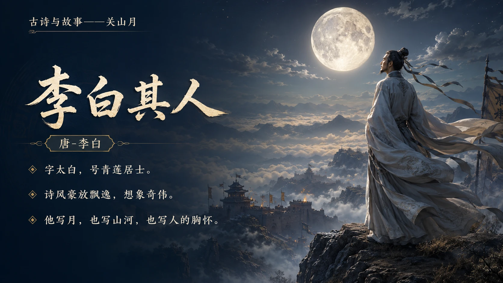 古诗与故事系列作品PPT——关山月【2K】 - 预览图10