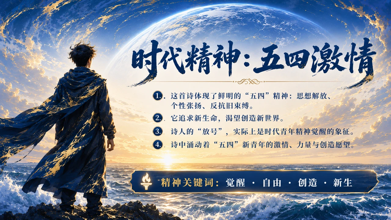 统编版高中语文《立在地球边上放号》教学课件 - 预览图3