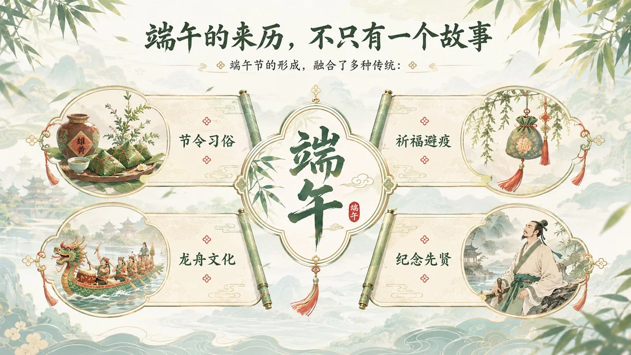 小学生的端午节传统文化主题PPT课件 - 预览图5
