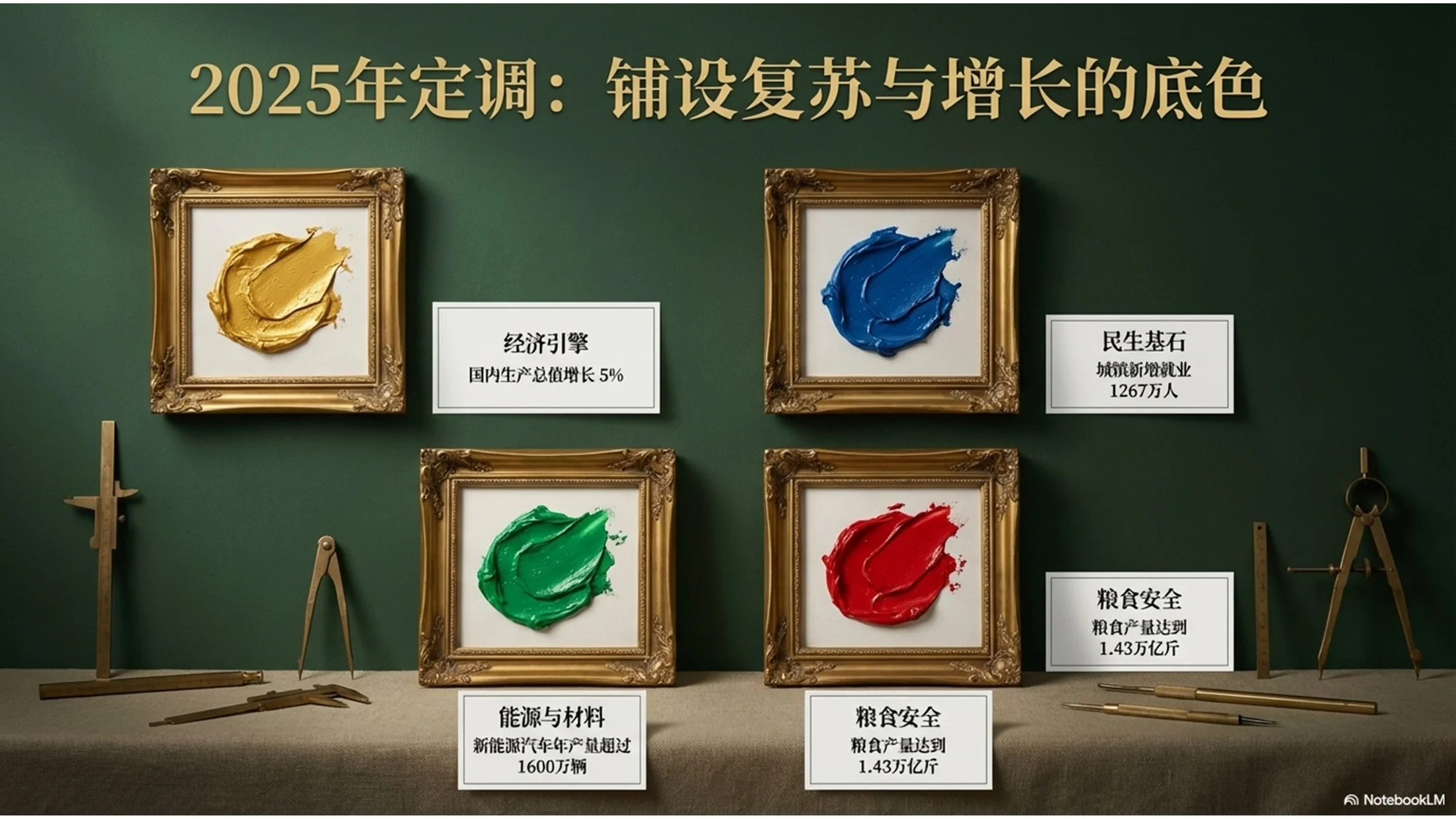 西方古典油画设计风格政府工作报告PPT - 预览图2