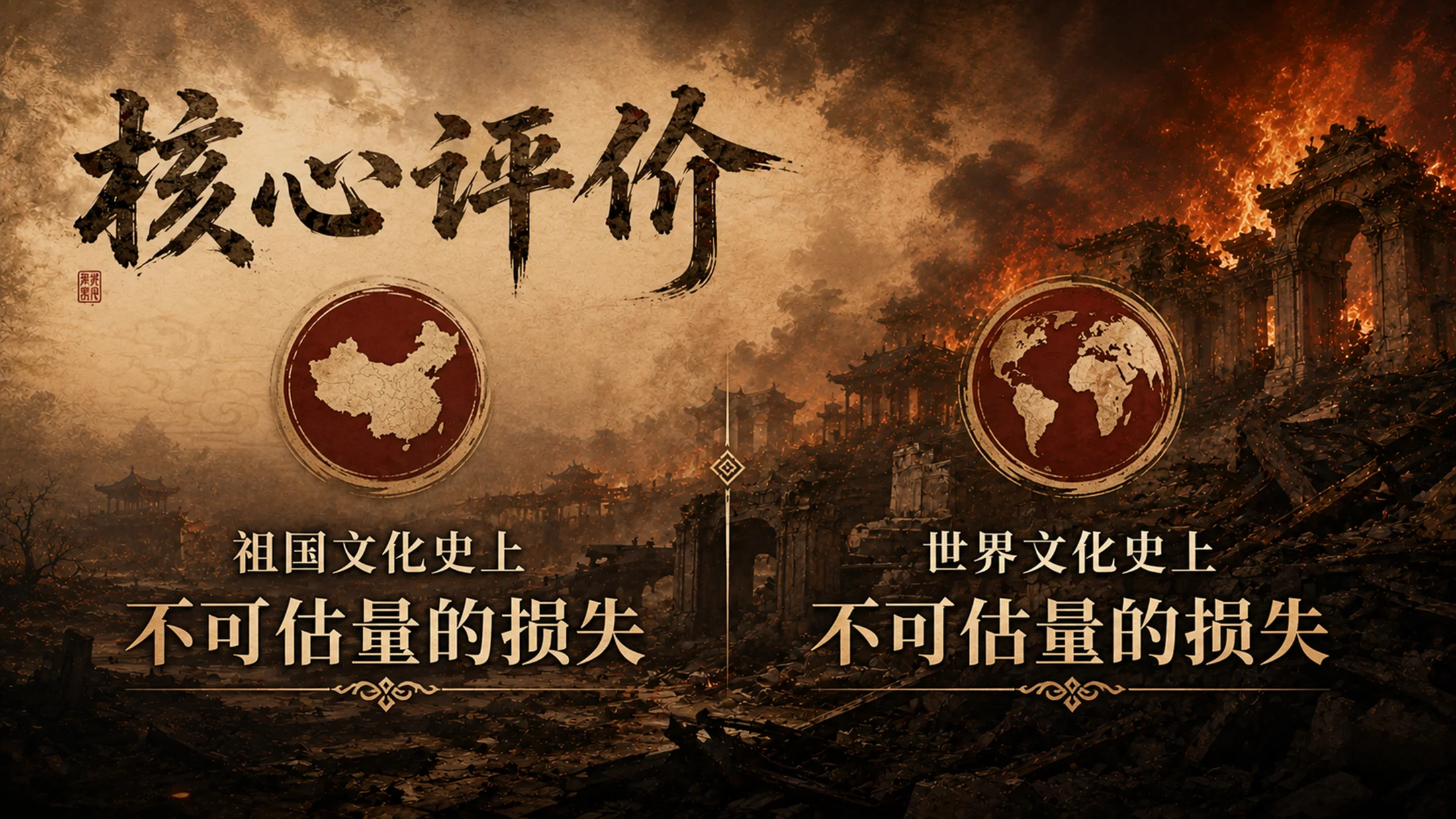 部编版小学语文五年级上册《圆明园的毁灭》PPT课件｜爱国教育历史展陈公开课模板 - 预览图3