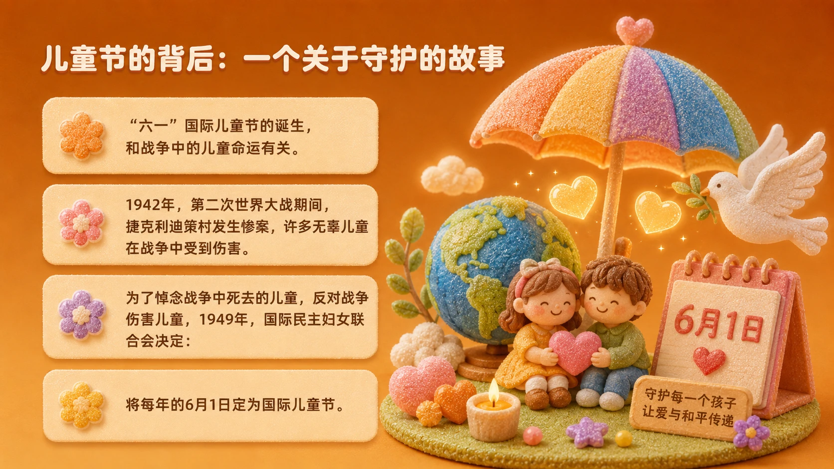 【节日专题】儿童节主题班会-糖果马卡龙风PPT - 预览图2