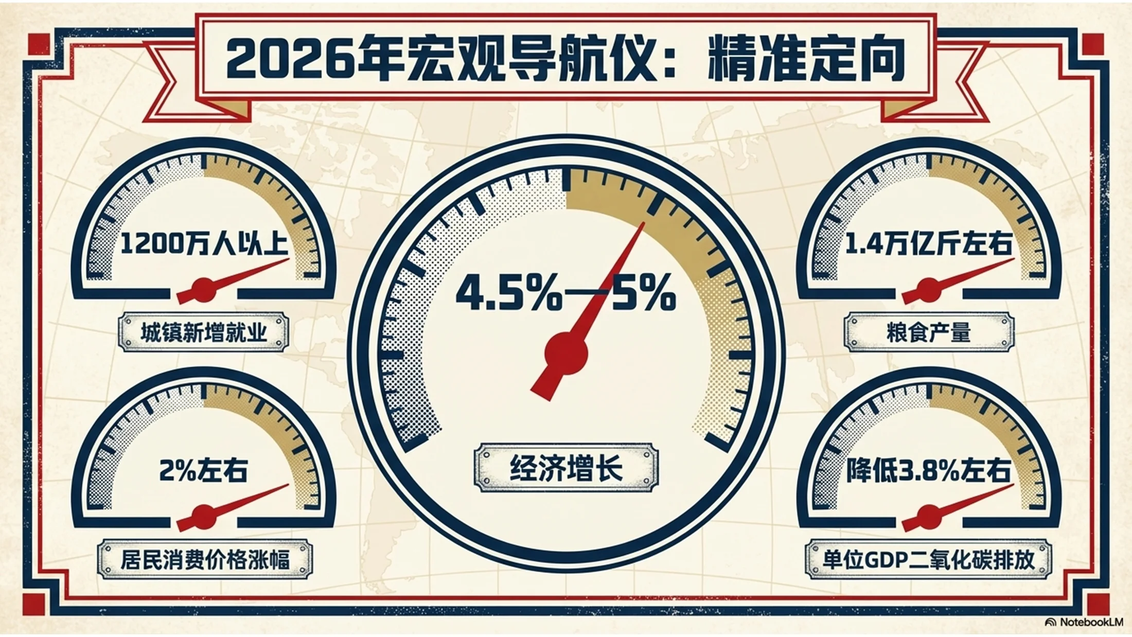 复古海报设计风格政府工作报告PPT - 预览图3