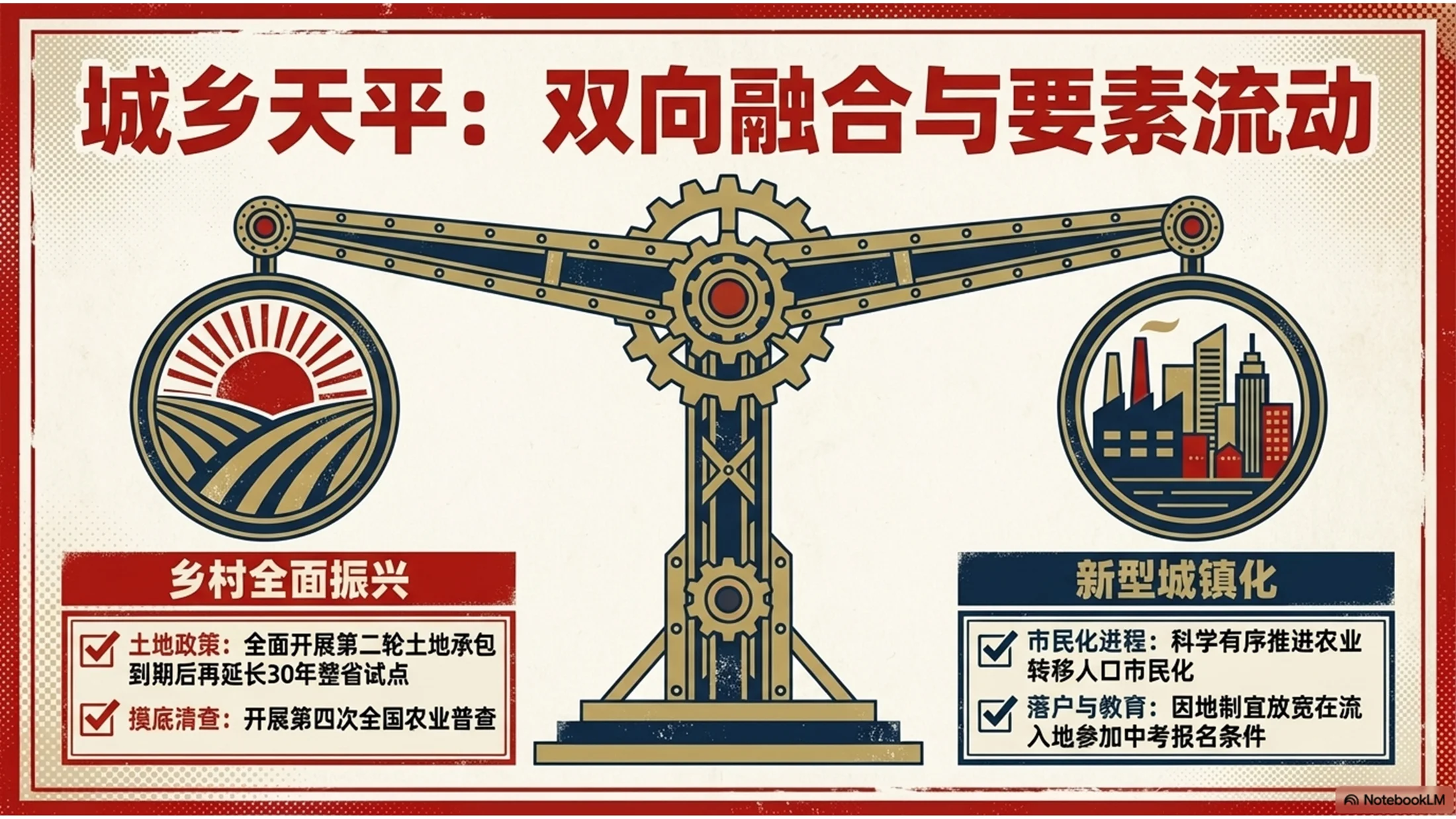复古海报设计风格政府工作报告PPT - 预览图8