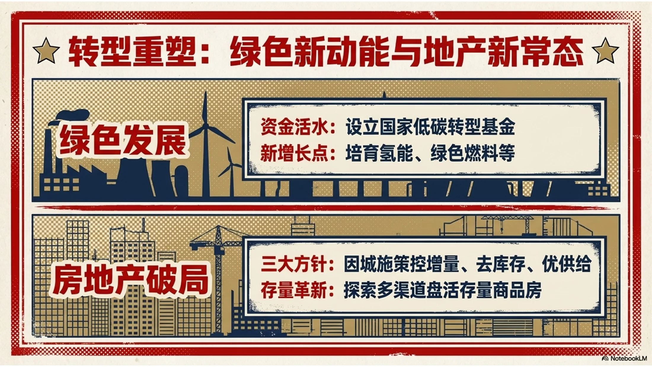 复古海报设计风格政府工作报告PPT - 预览图10