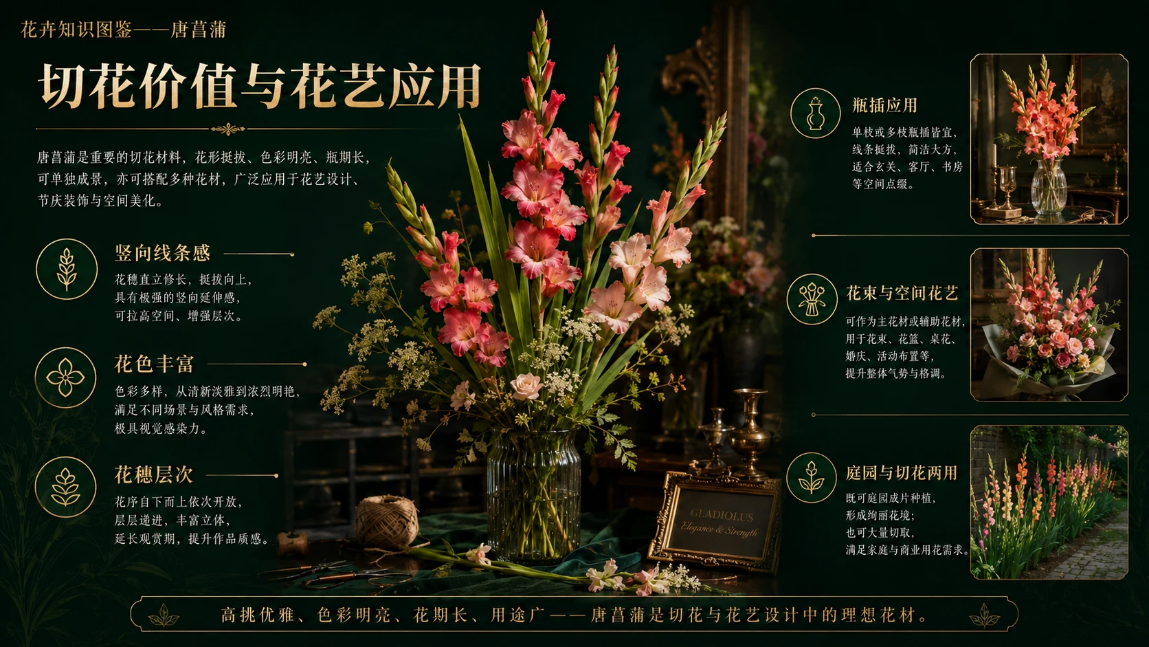 万物知识图鉴系列作品PPT——唐菖蒲 - 预览图2