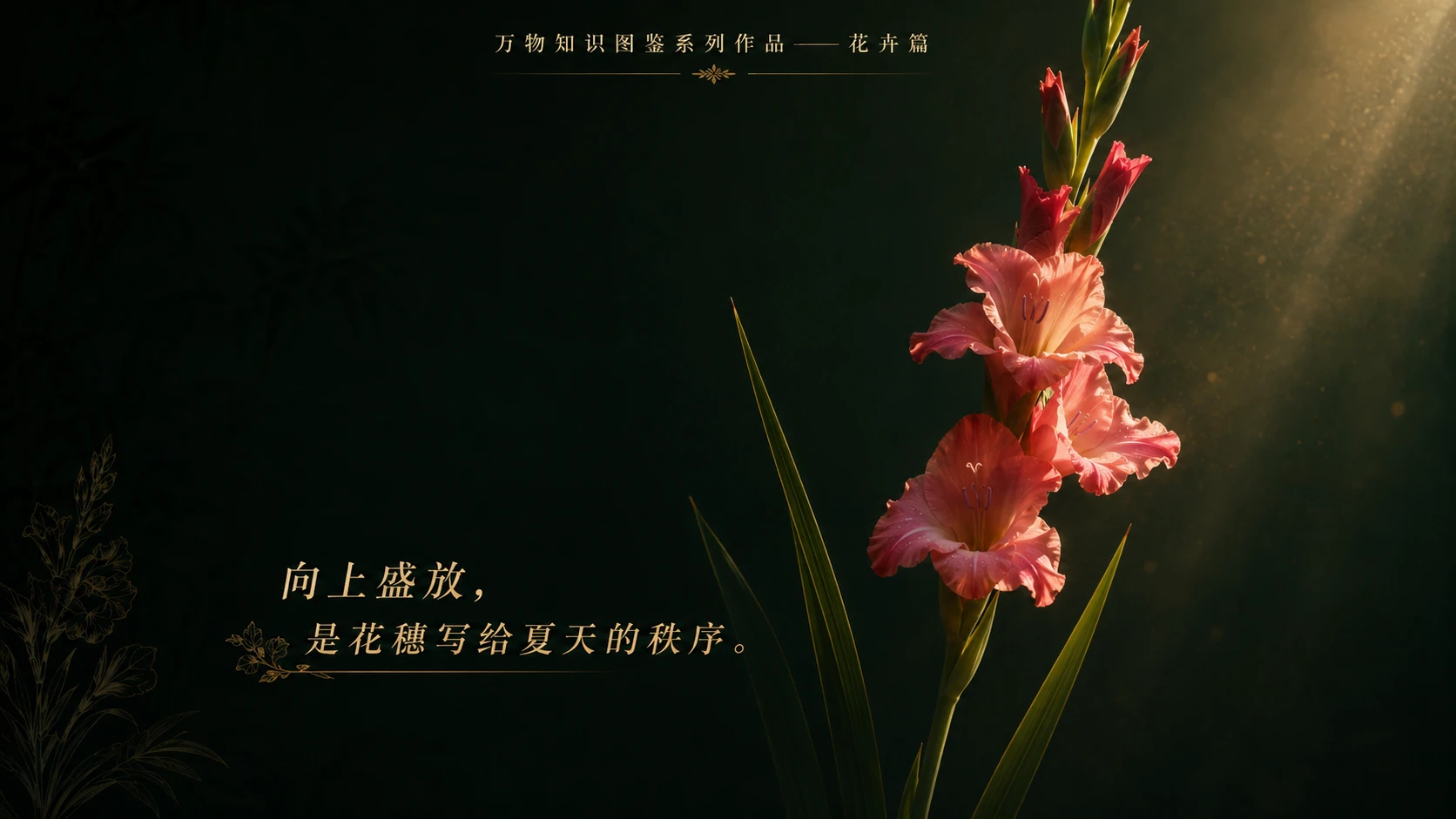 万物知识图鉴系列作品PPT——唐菖蒲 - 预览图3