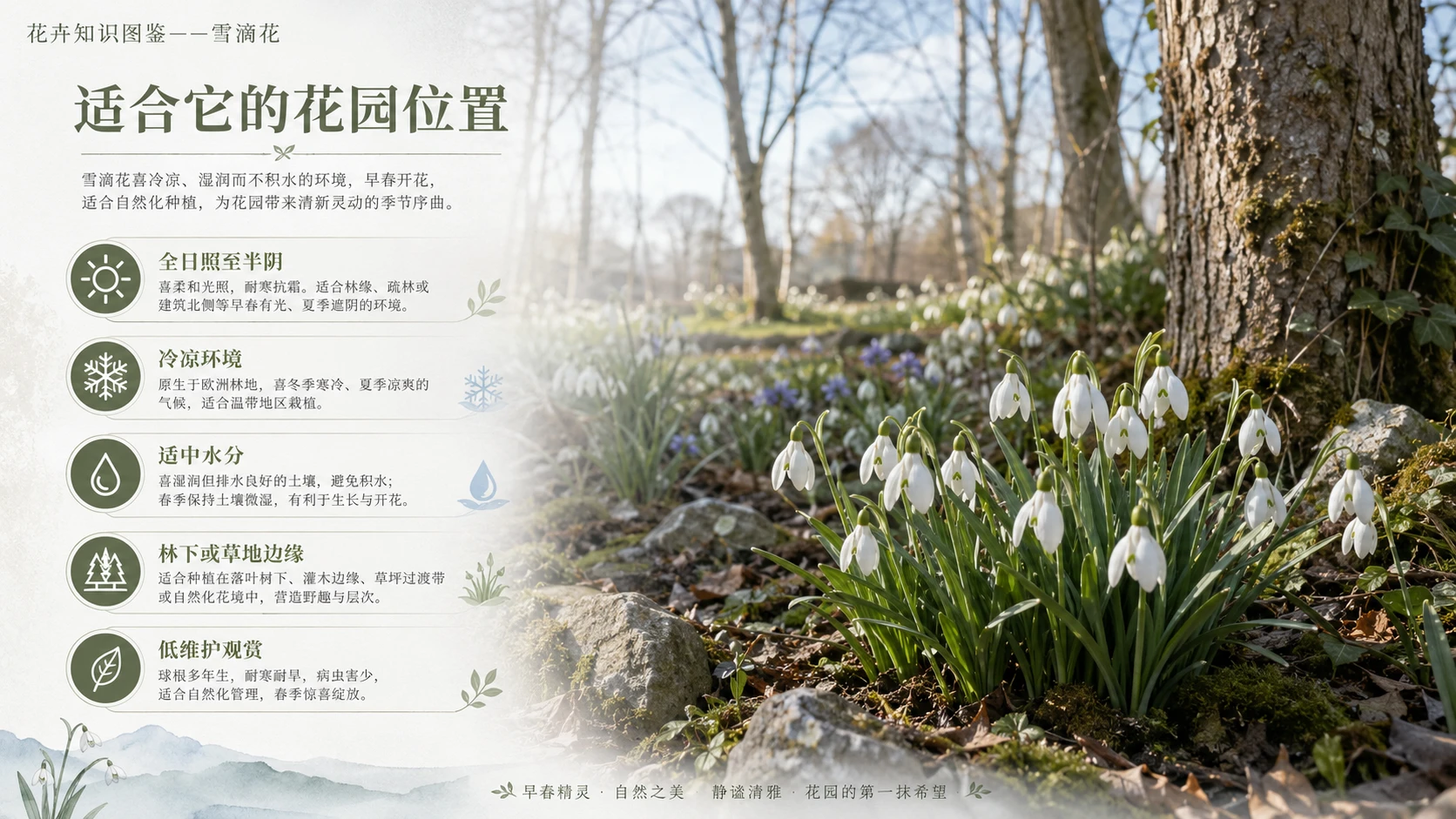 万物知识图鉴系列作品PPT——雪滴花 - 预览图2