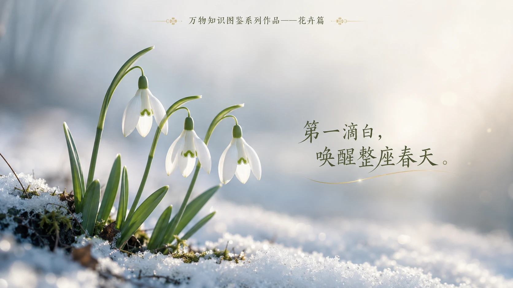 万物知识图鉴系列作品PPT——雪滴花 - 预览图3