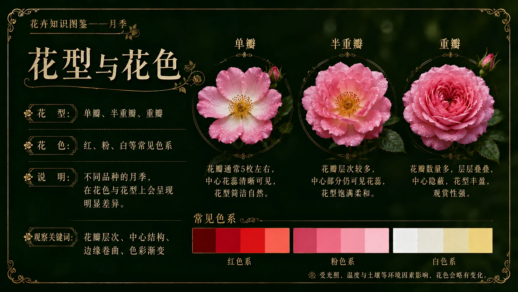 万物知识图鉴系列作品PPT——月季 - 预览图2