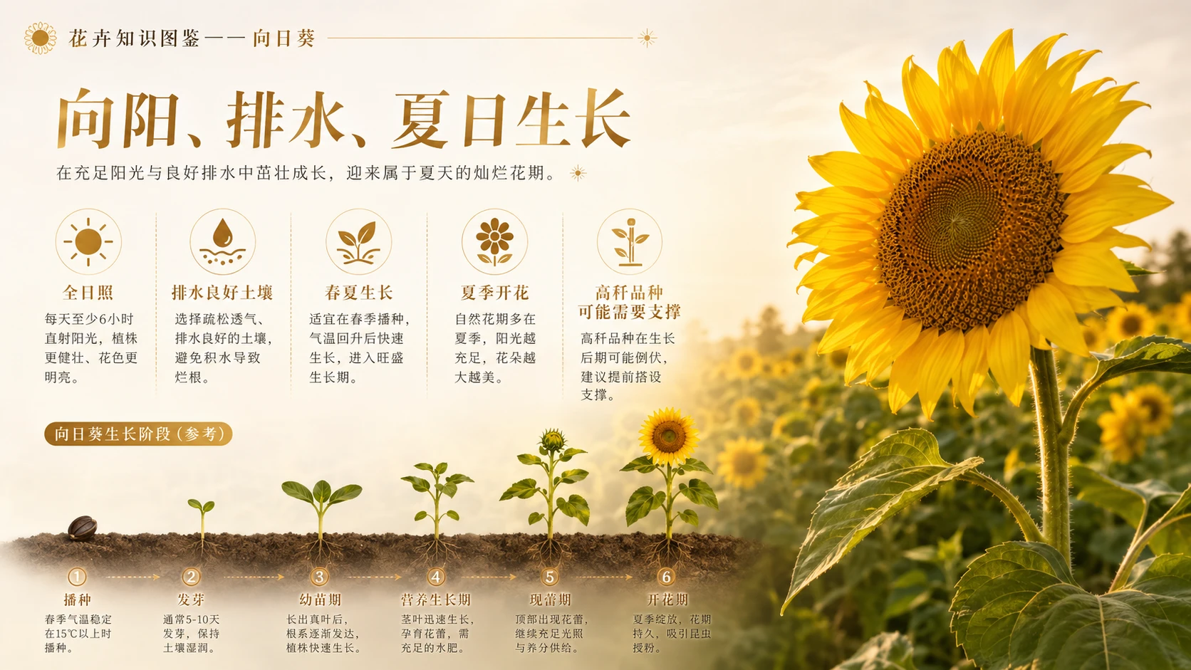 万物知识图鉴系列作品PPT——向日葵 - 预览图2