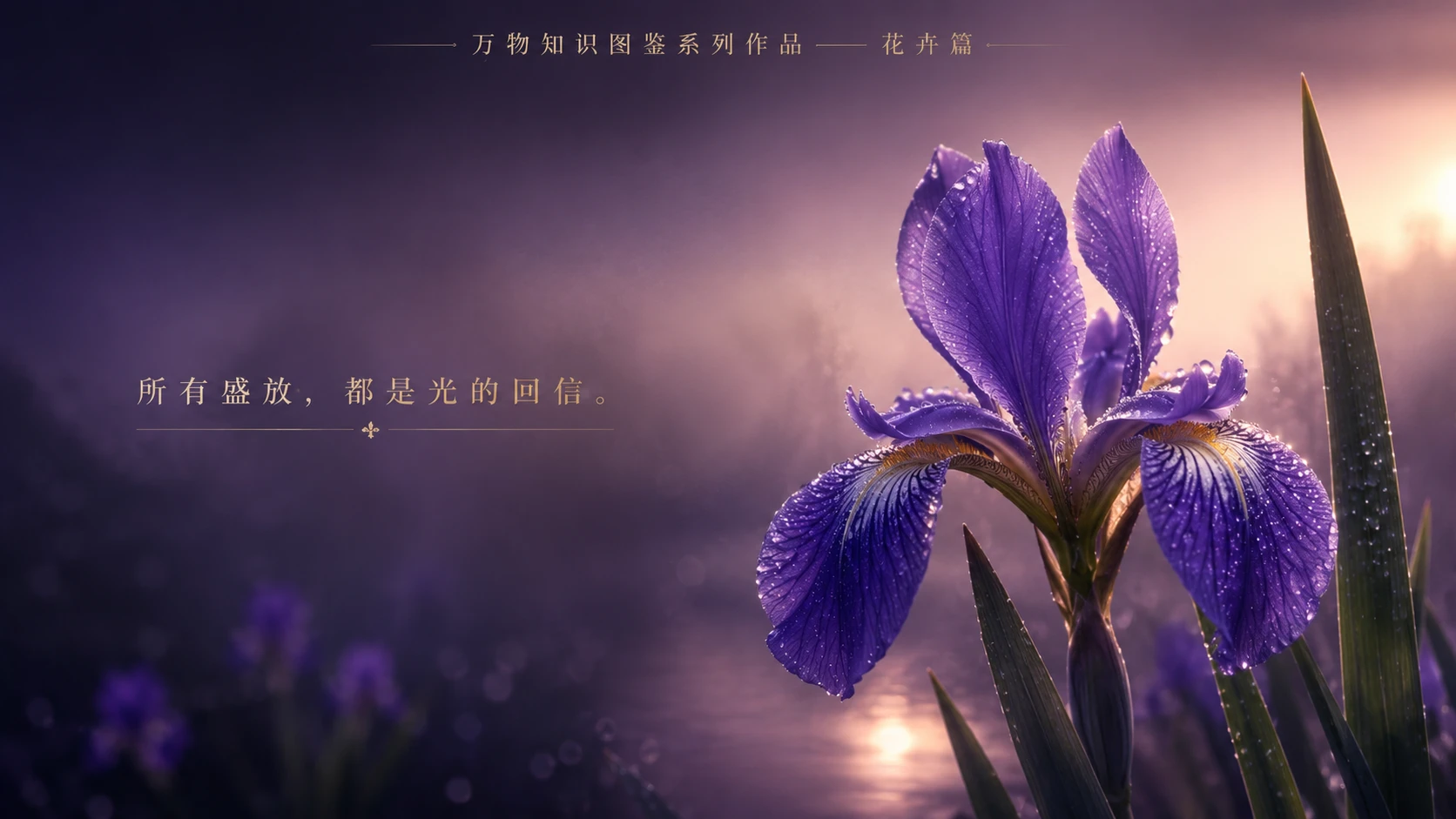 万物知识图鉴系列作品PPT——鸢尾 - 预览图3